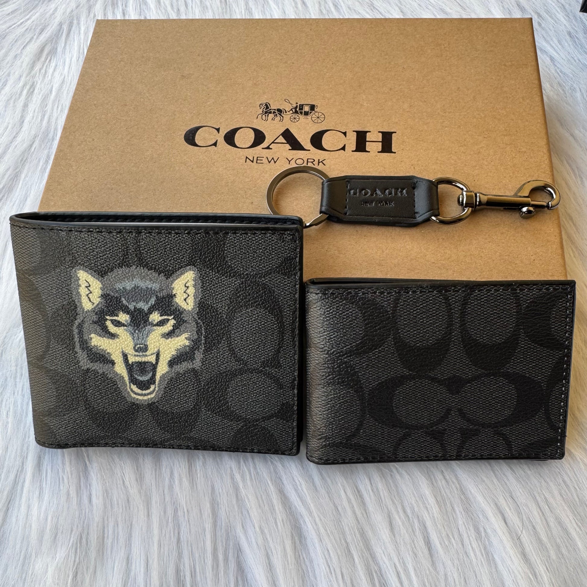 Coach Set wallet , Card Holder & Medal |black|
