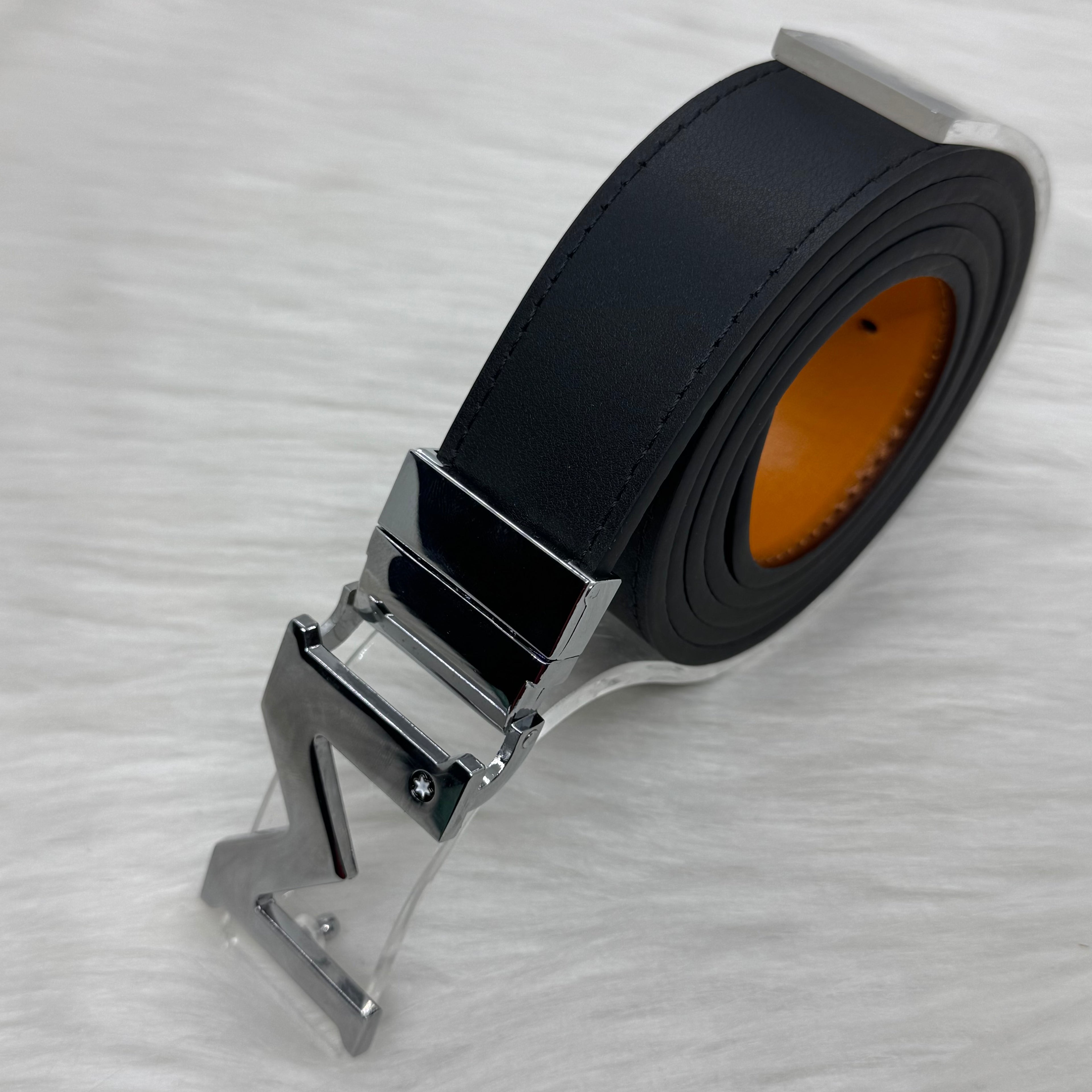 Mont Blanc Double Face Belt |Silver Buckle|
