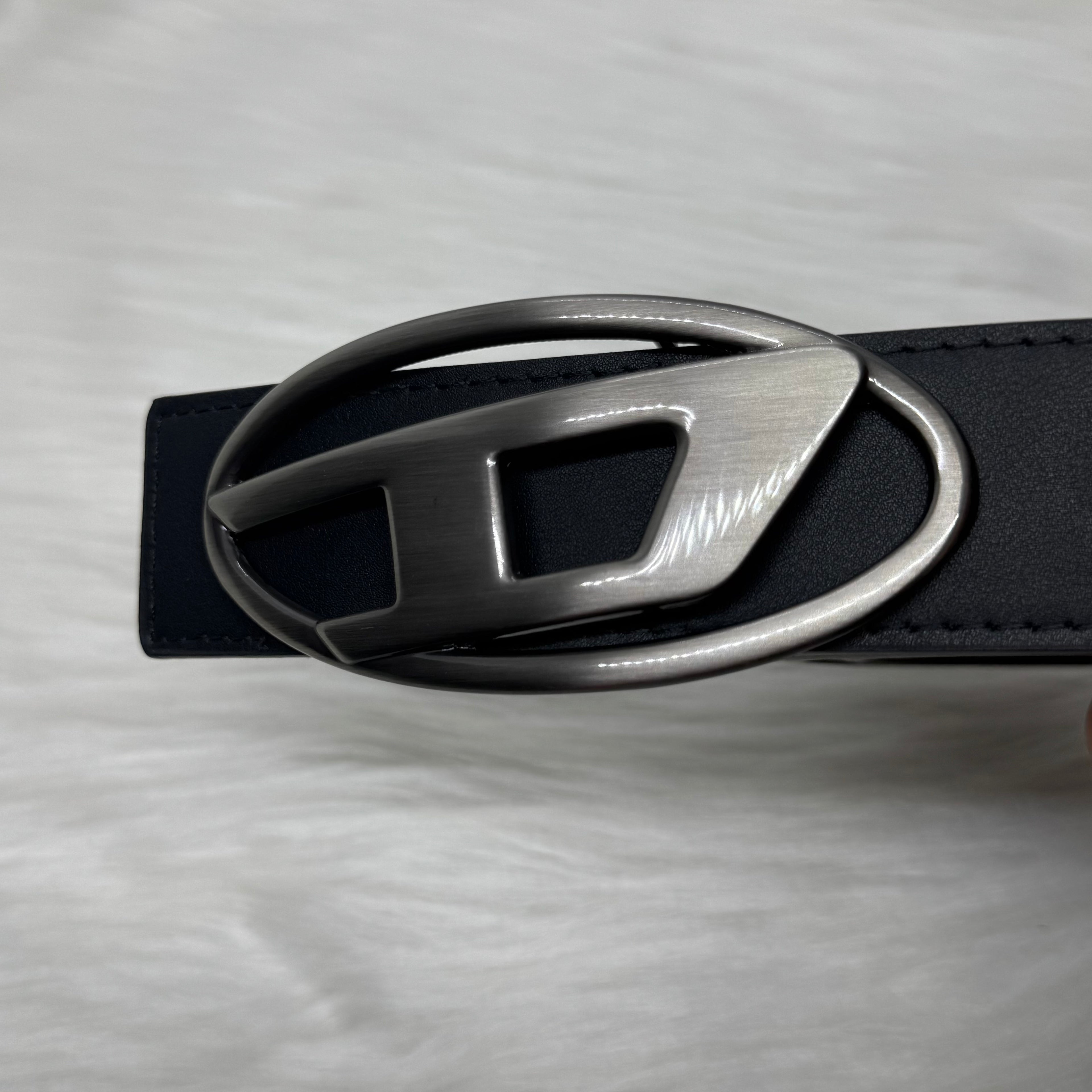 Diesel Black Belt |Silver Buckle|