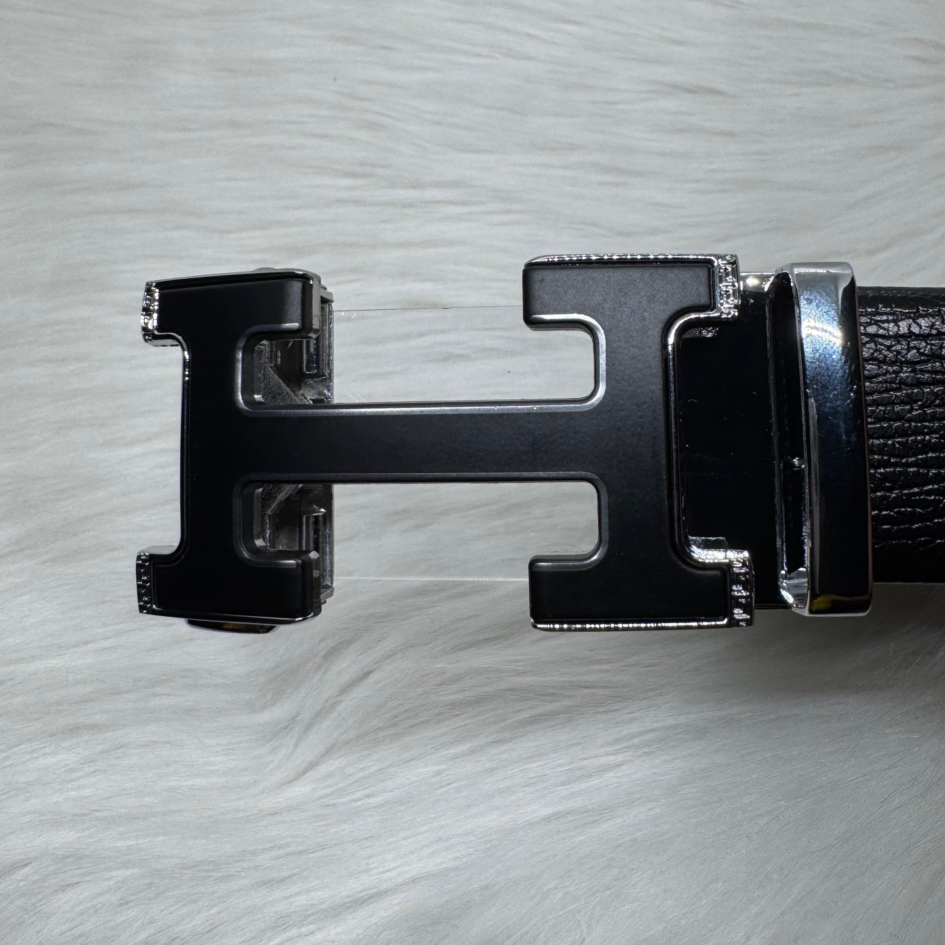 Hermès Black Belt |Silver Buckle|