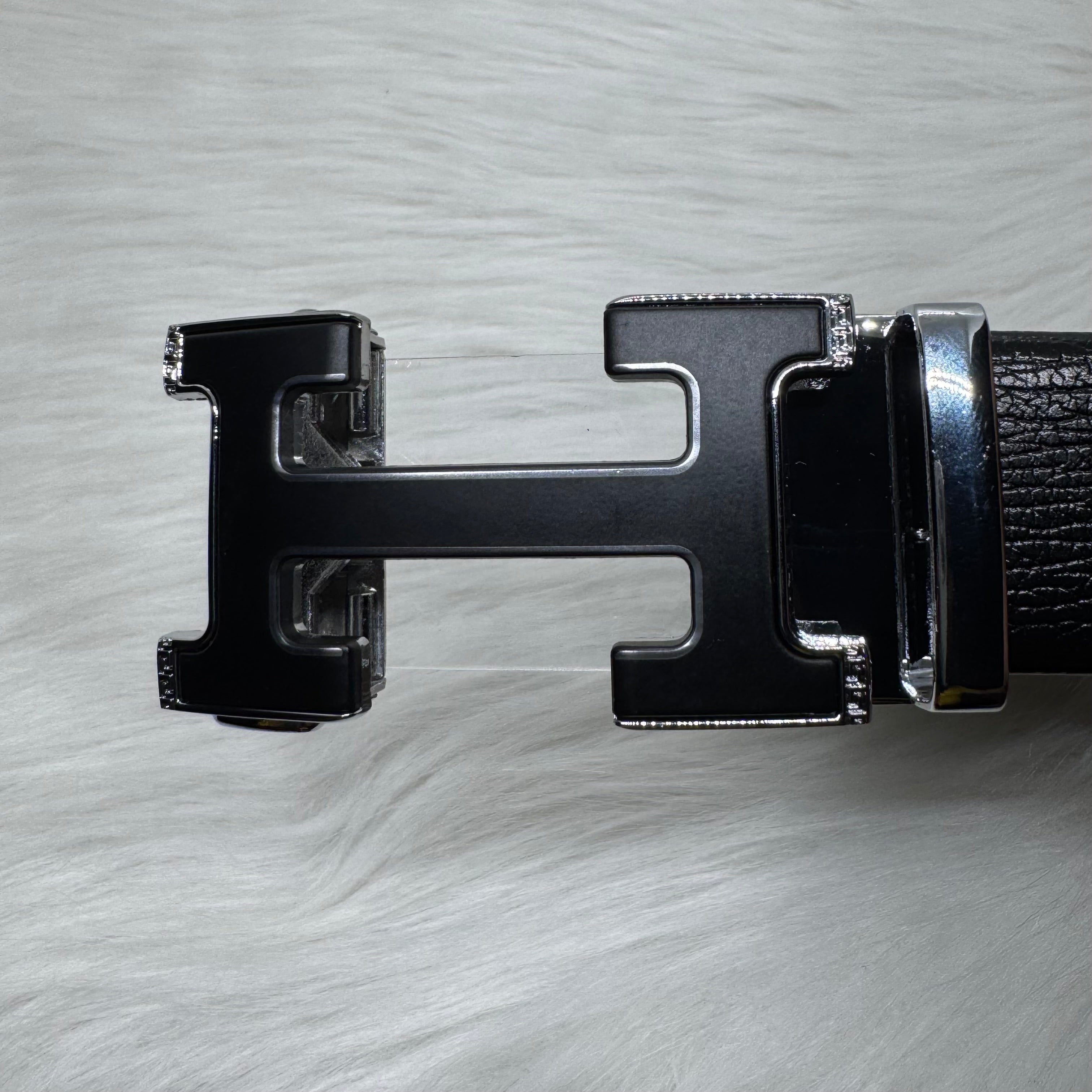 Hermès Black Belt |Silver Buckle|