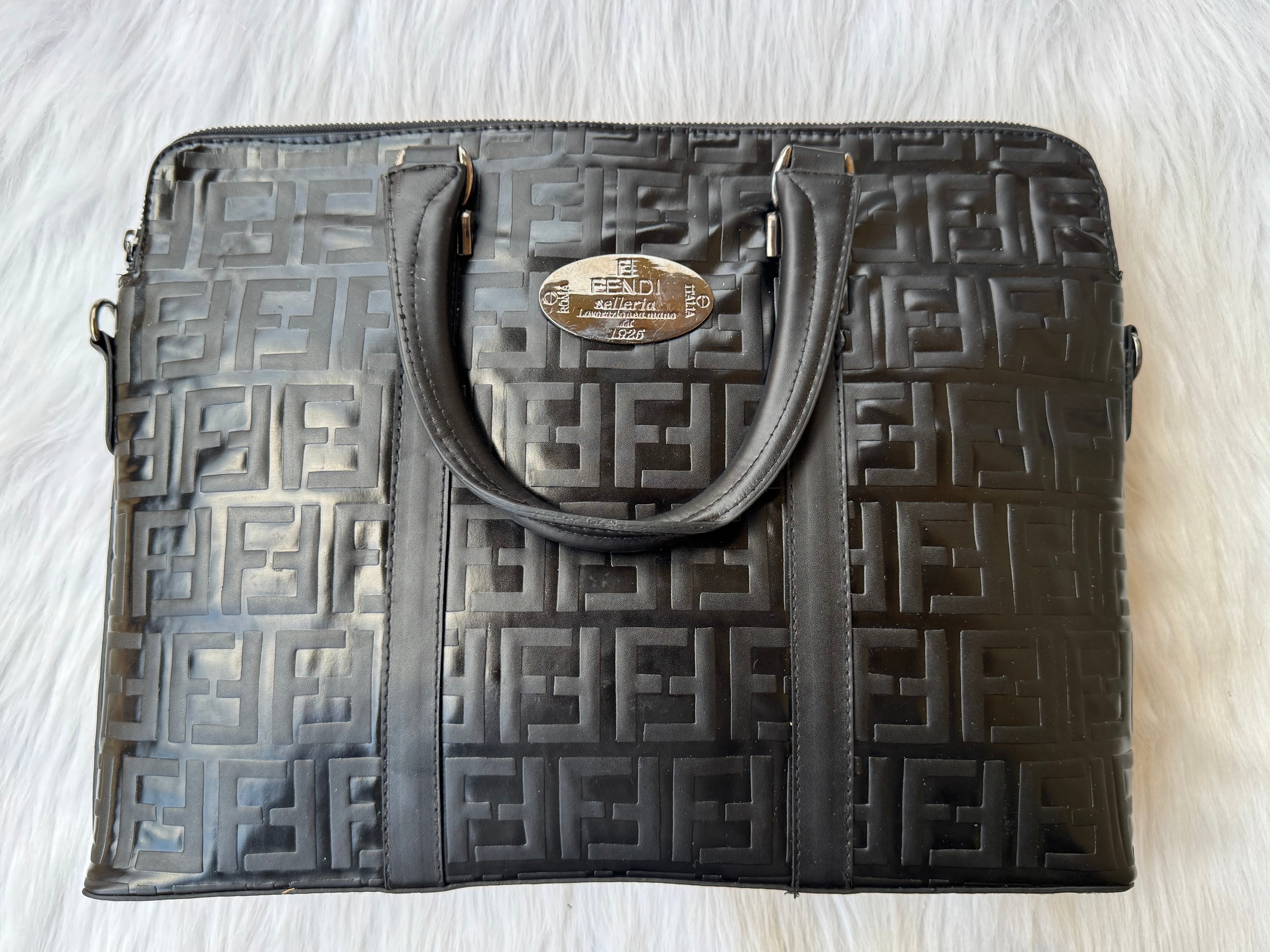 Fendi Laptop Bag |Black|