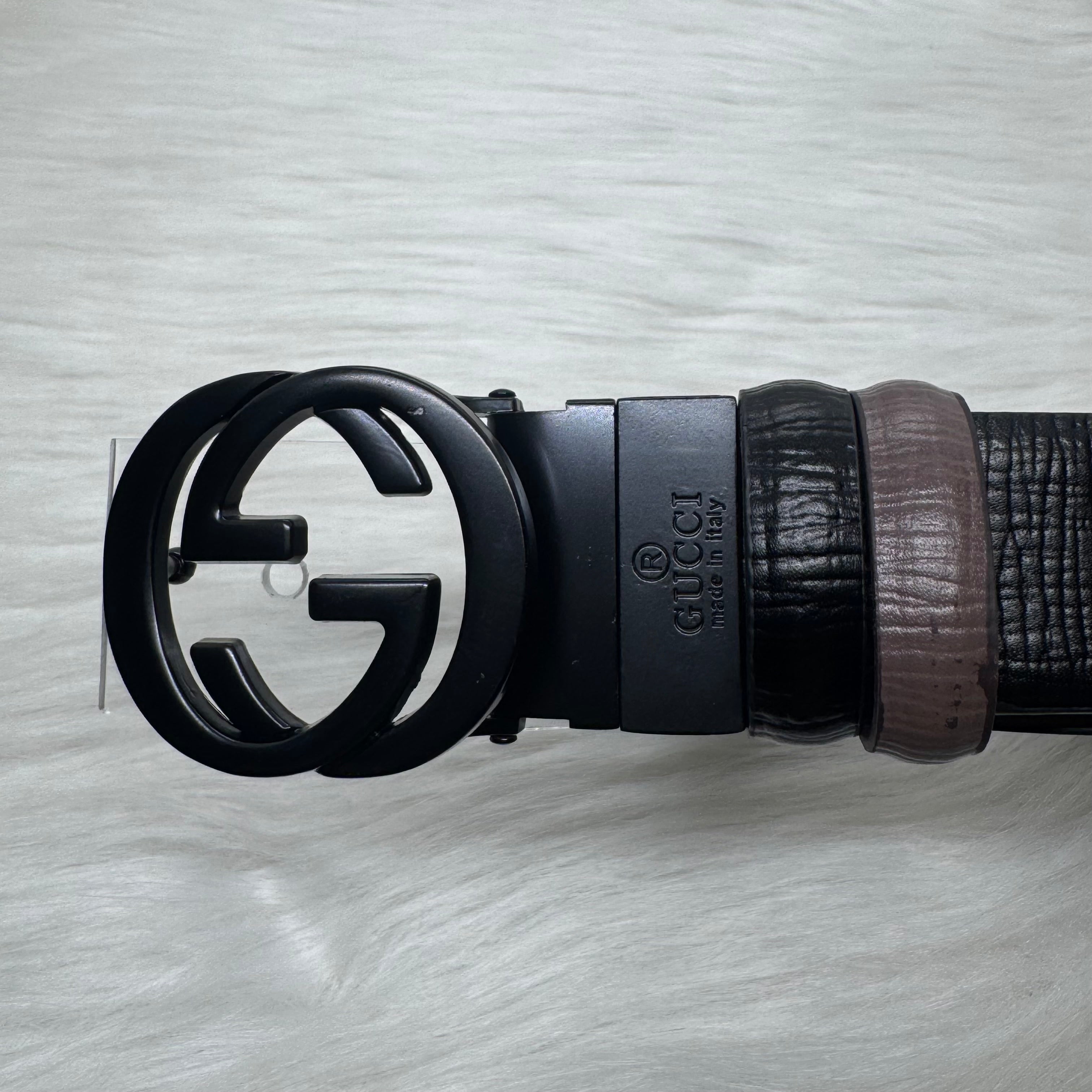 Gucci Double Face Belt |Black Buckle|