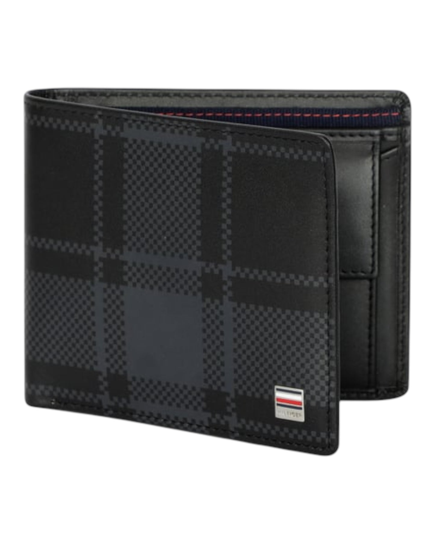 Tommy Hilfiger Men Checked Wallet |Black|