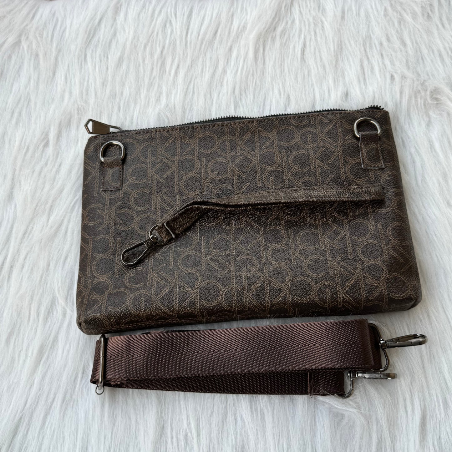 Calvin Klein Clutch Bag |Brown|