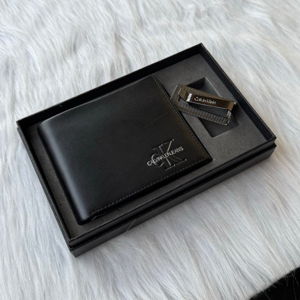 Calvin Klein Set Wallet & Money Clip |Black|