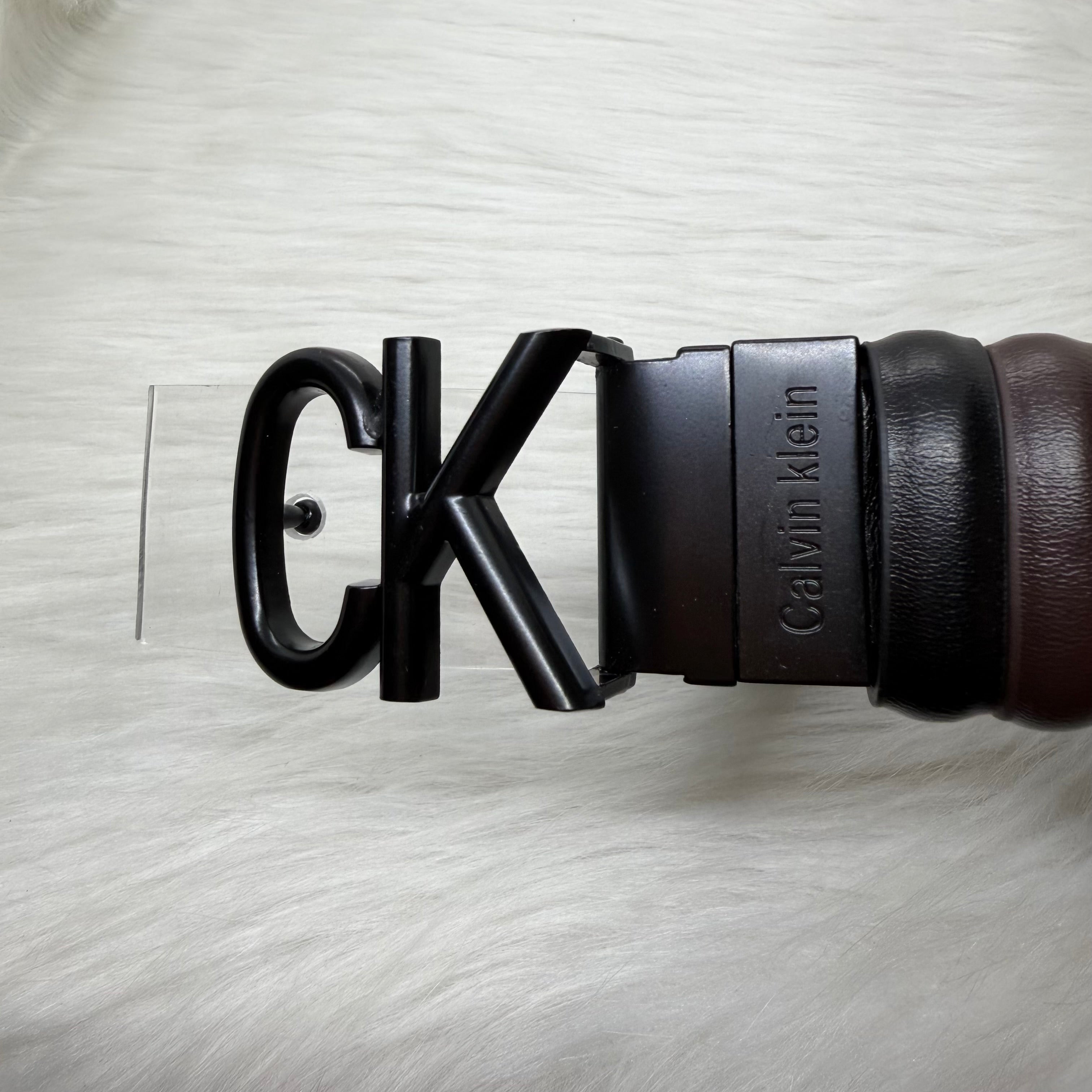 Calvin Klein Double Face Belt |Black Buckle|