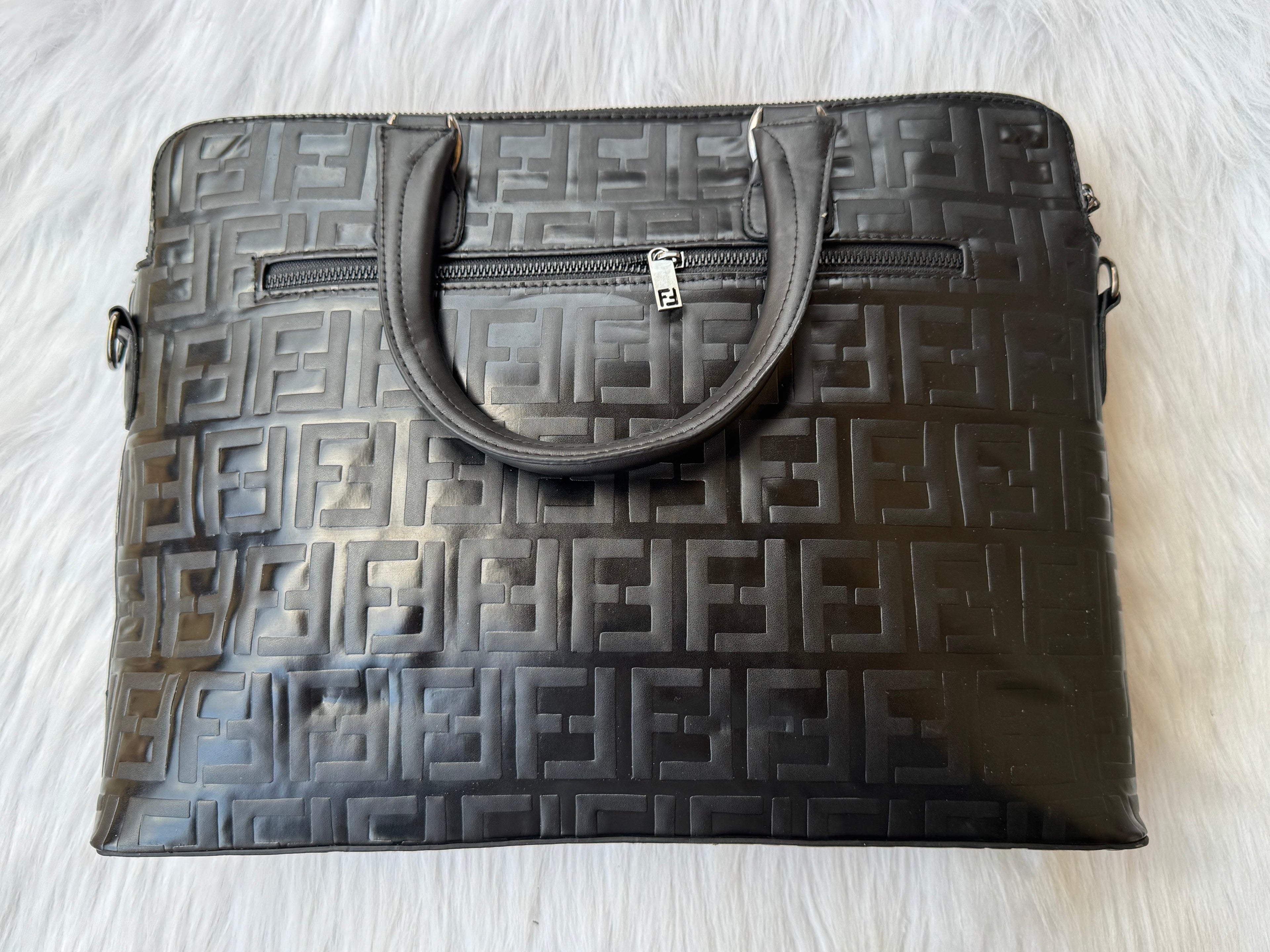 Fendi Laptop Bag |Black|
