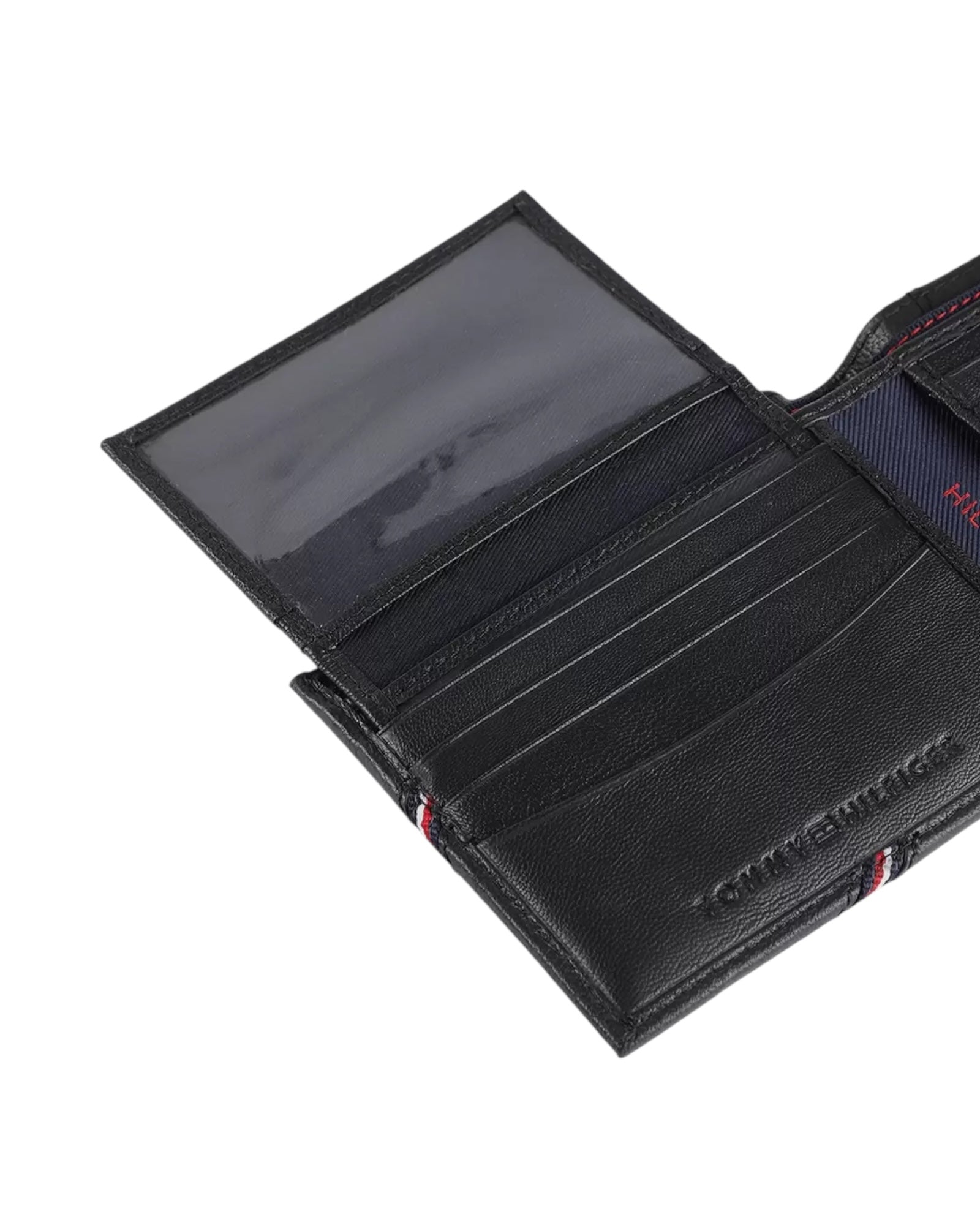 Tommy Hilfiger Black Textured Wallet |Black|