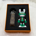 Louis Vuitton Bunny & Leather Strap Keychain |Green|
