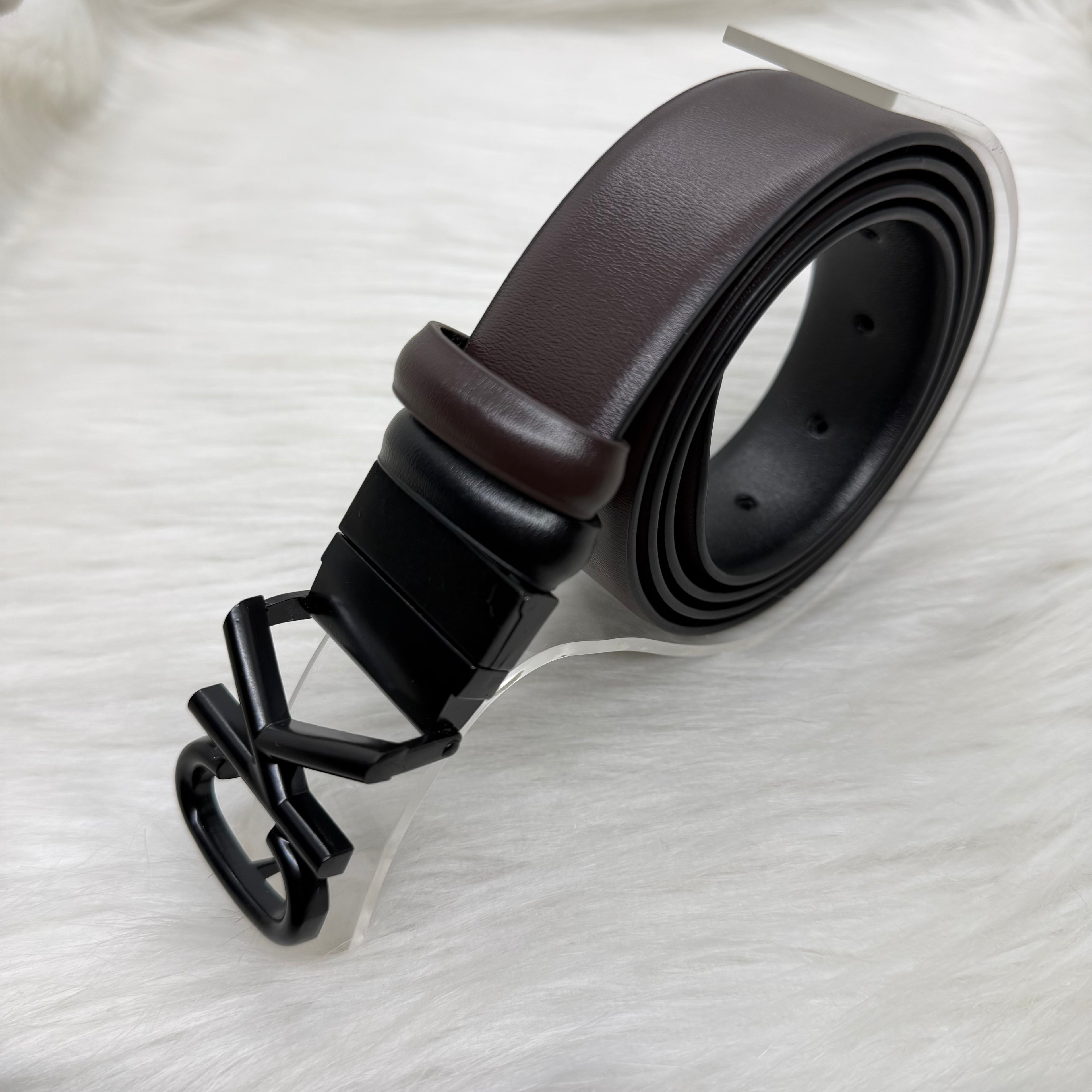 Calvin Klein Double Face Belt |Black Buckle|