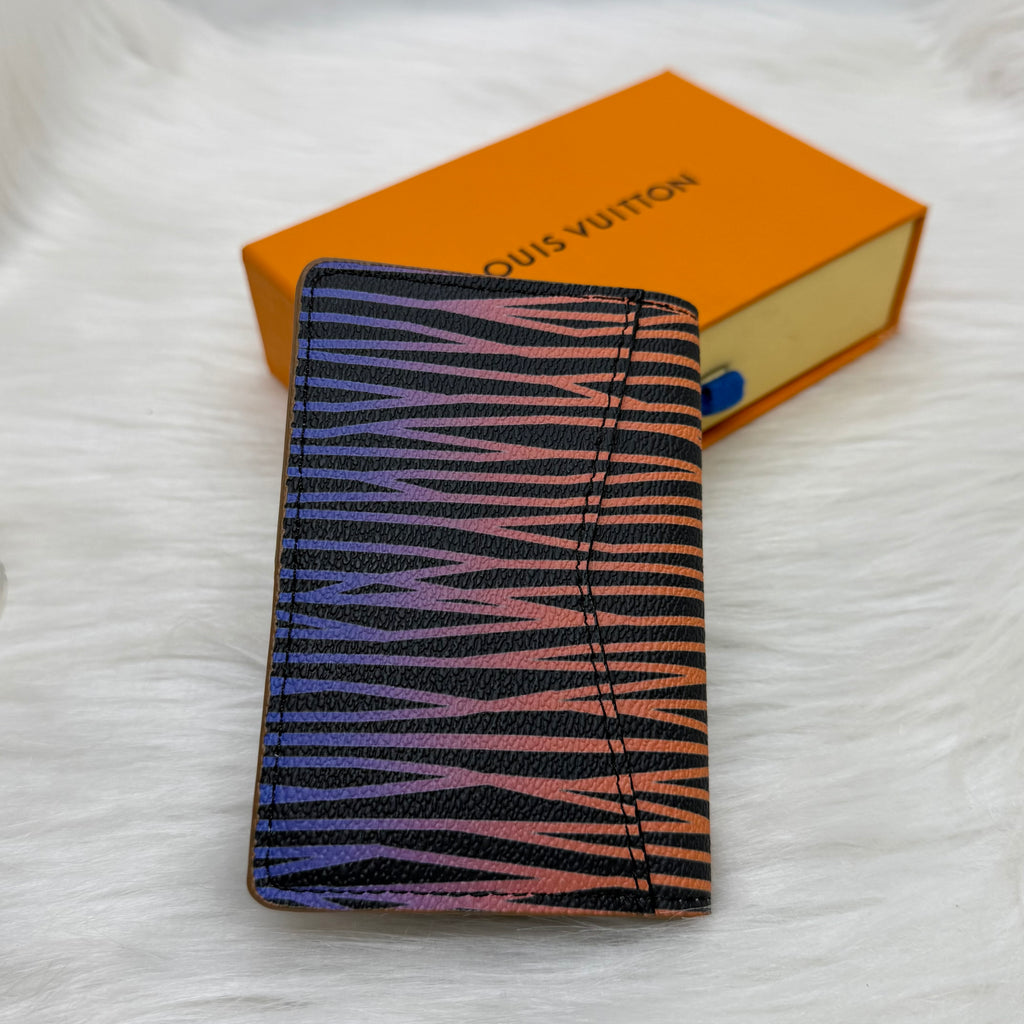 Louis Vuitton Pocket Organizer orange and purple gradient stripe pattern