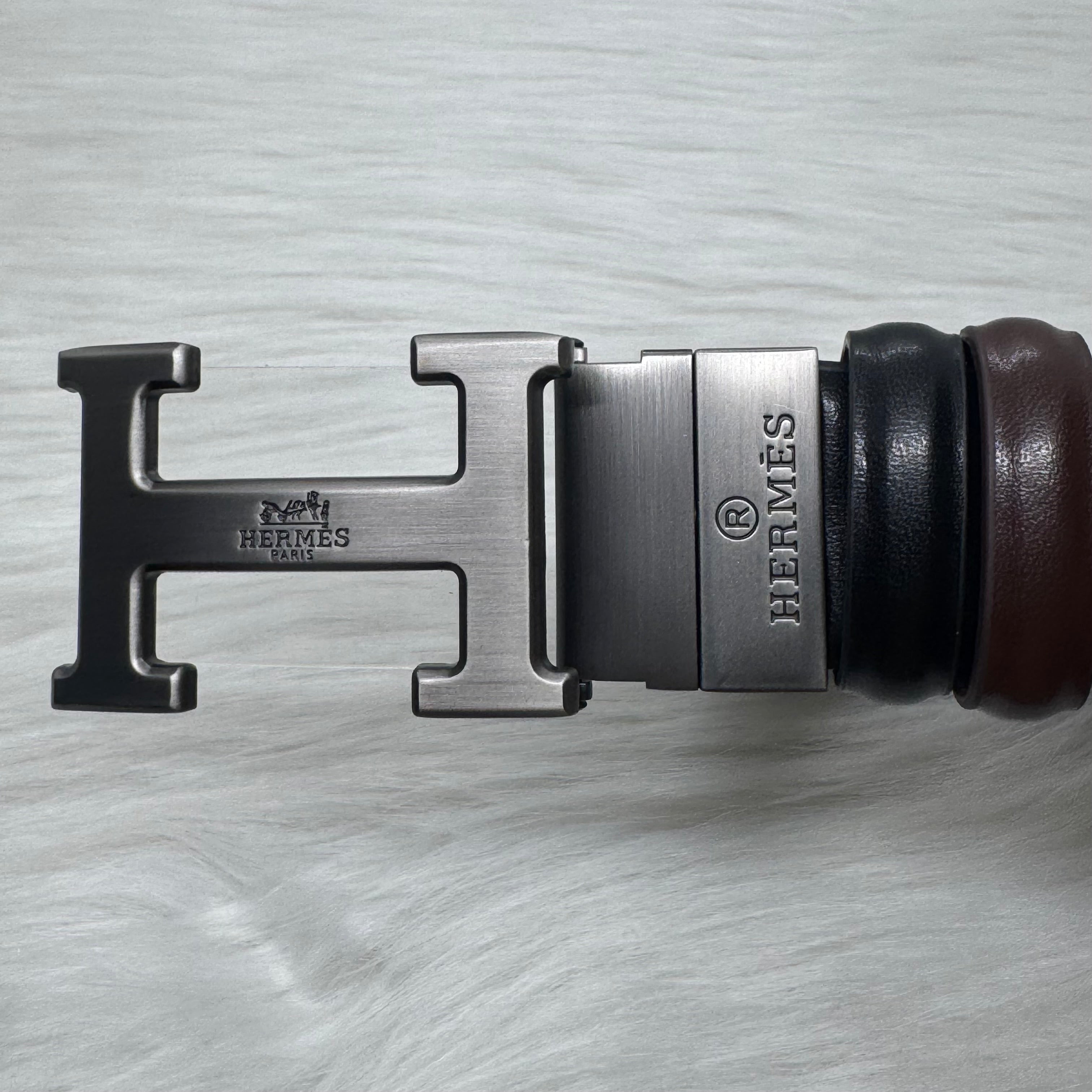 Hermès Double Face Belt |Silver Buckle|