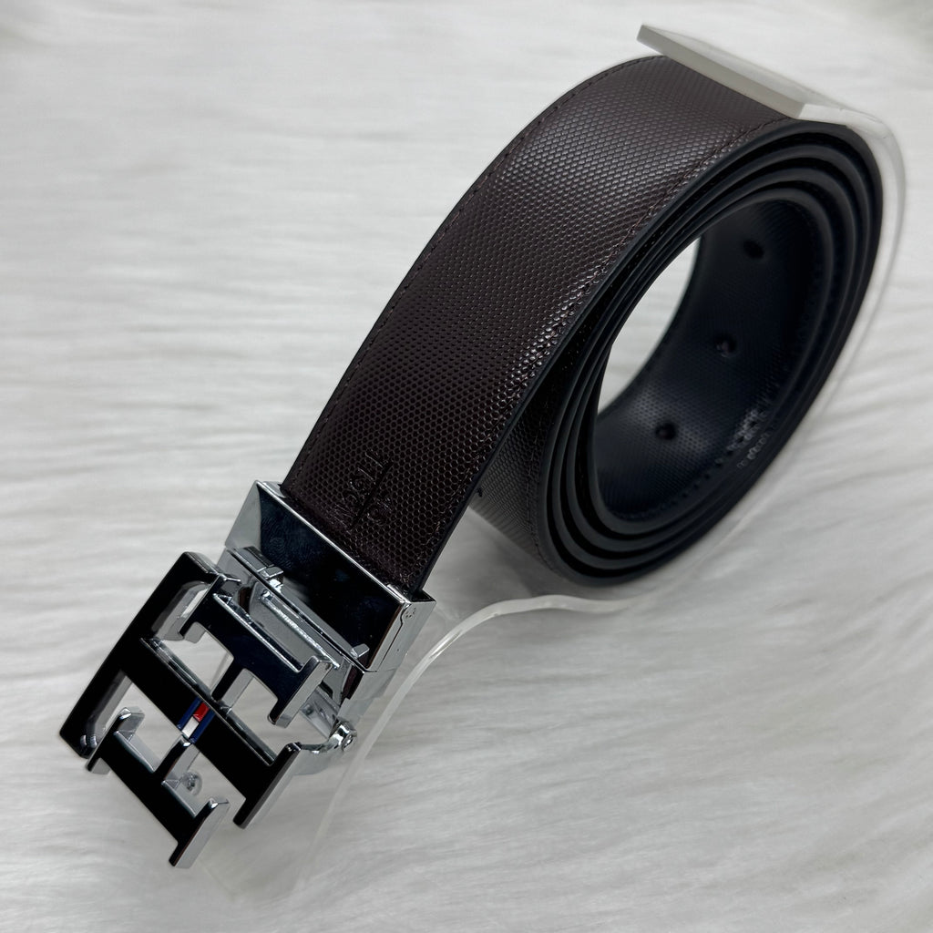 Tommy Hilfiger Double Face Belt |Silver-Black|
