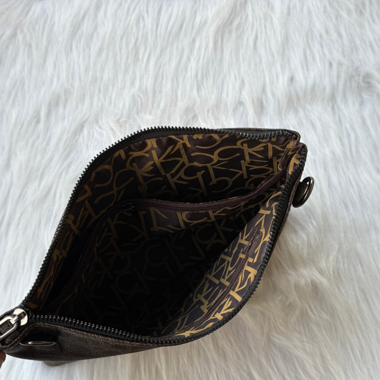 Calvin Klein Clutch Bag |Brown|
