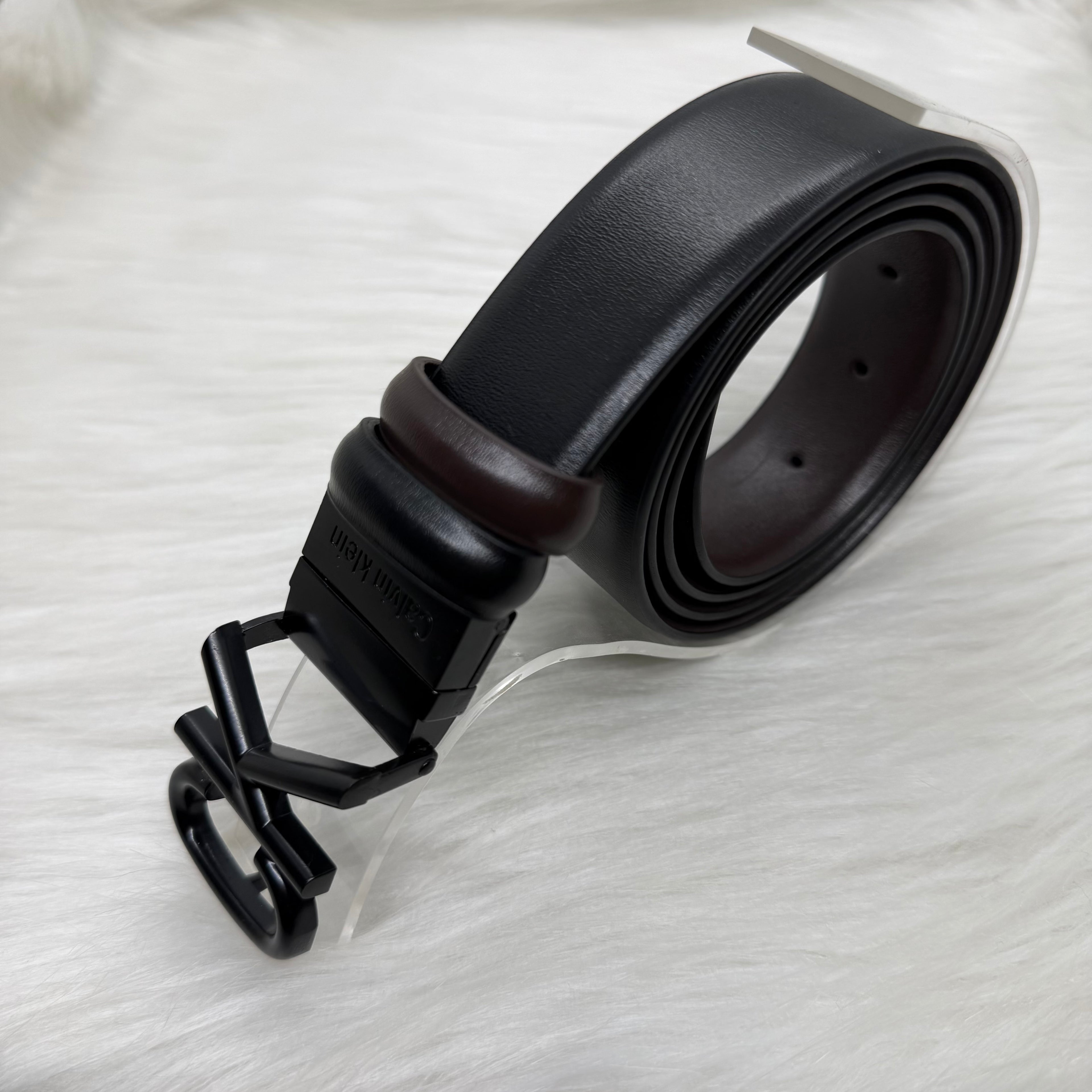 Calvin Klein Double Face Belt |Black Buckle|