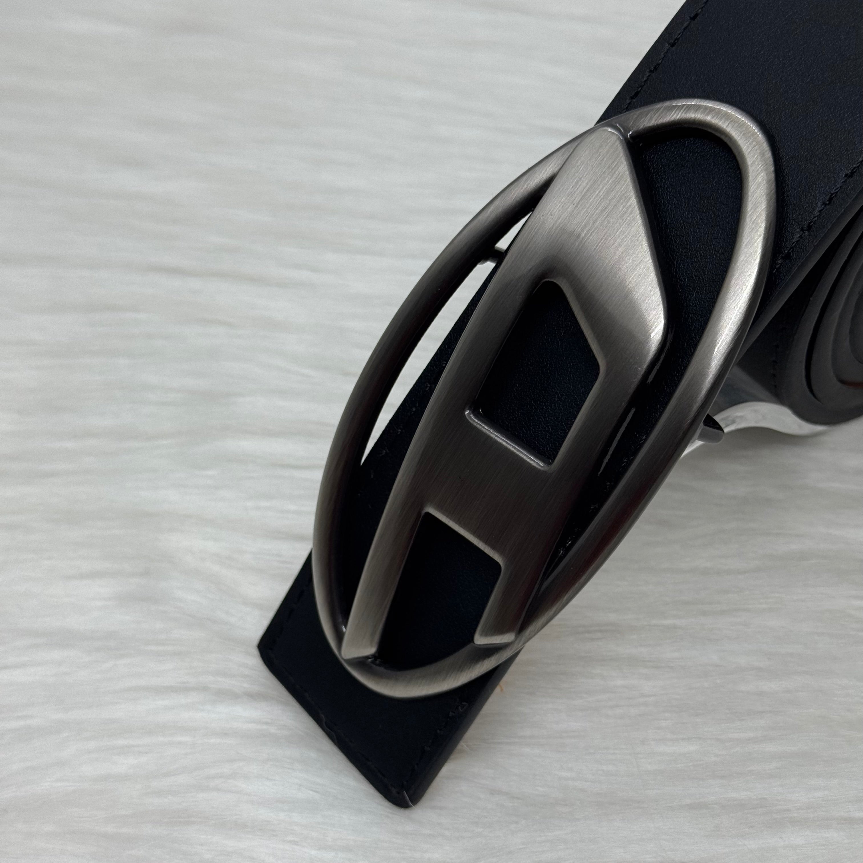 Diesel Black Belt |Silver Buckle|