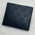 Gucci Wallet |Black Embossed Logo|