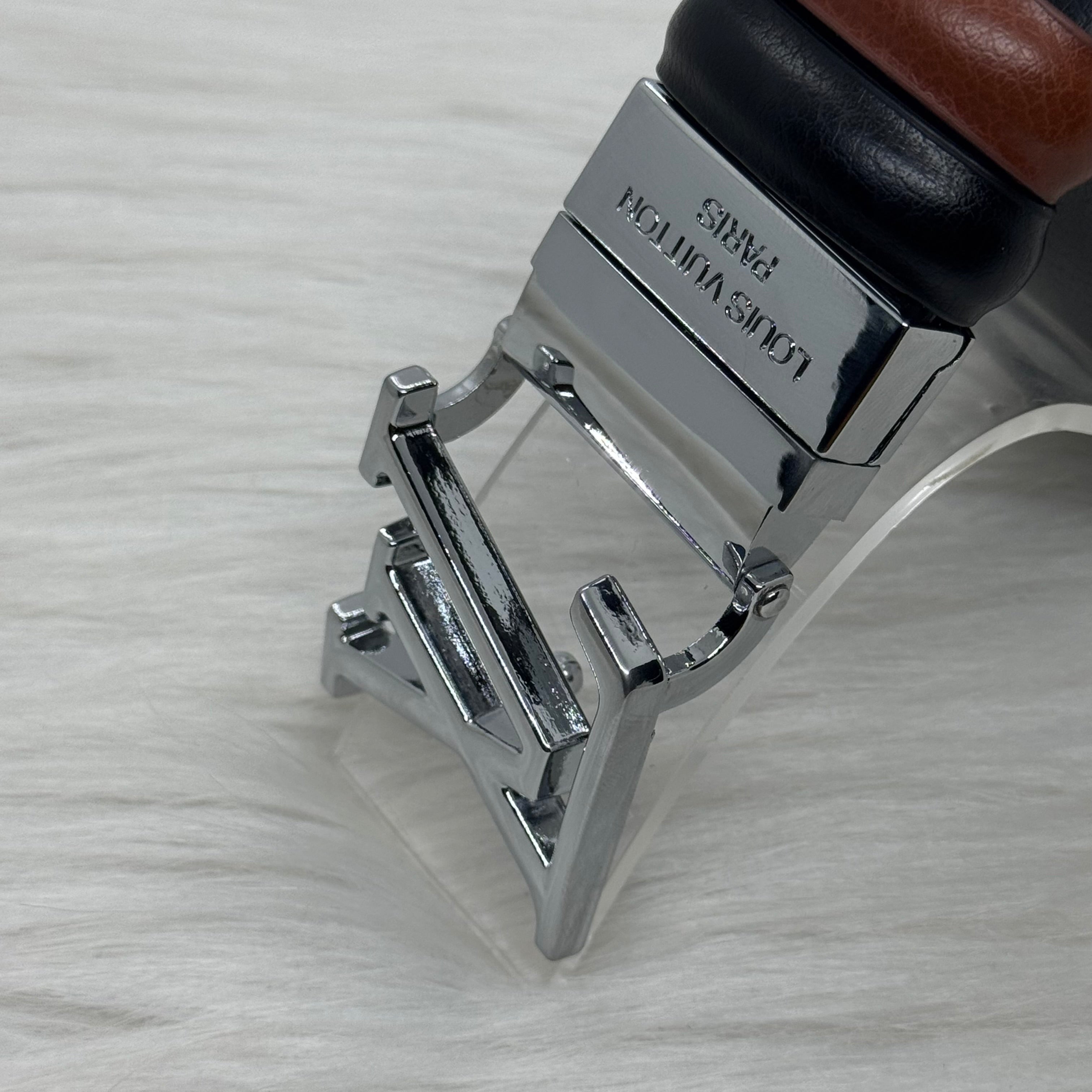 Louis Vuitton Double Face Belt |Silver Buckle|