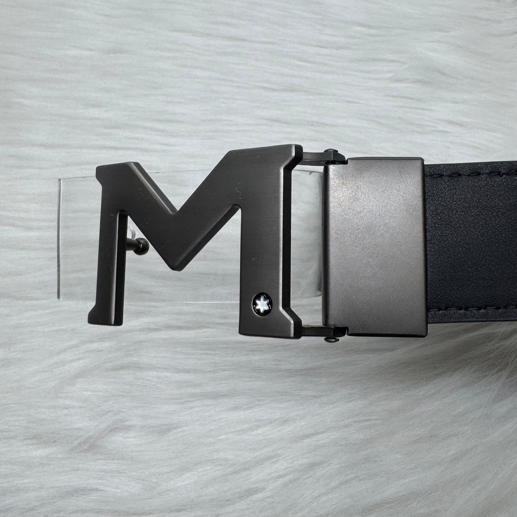 Mont Blanc Black Belt |Black Buckle|