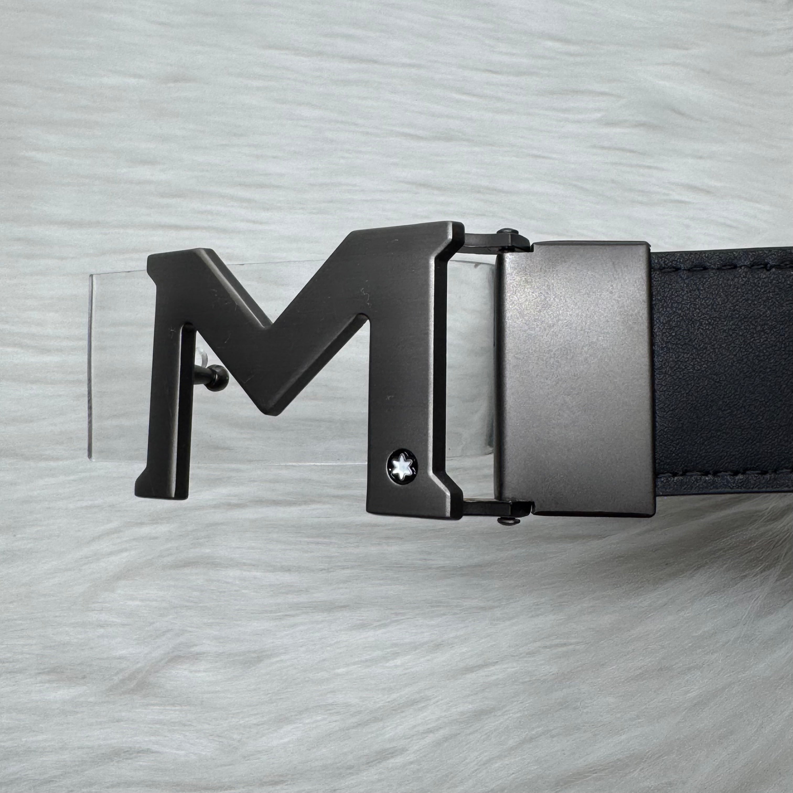 Mont Blanc Black Belt |Black Buckle|