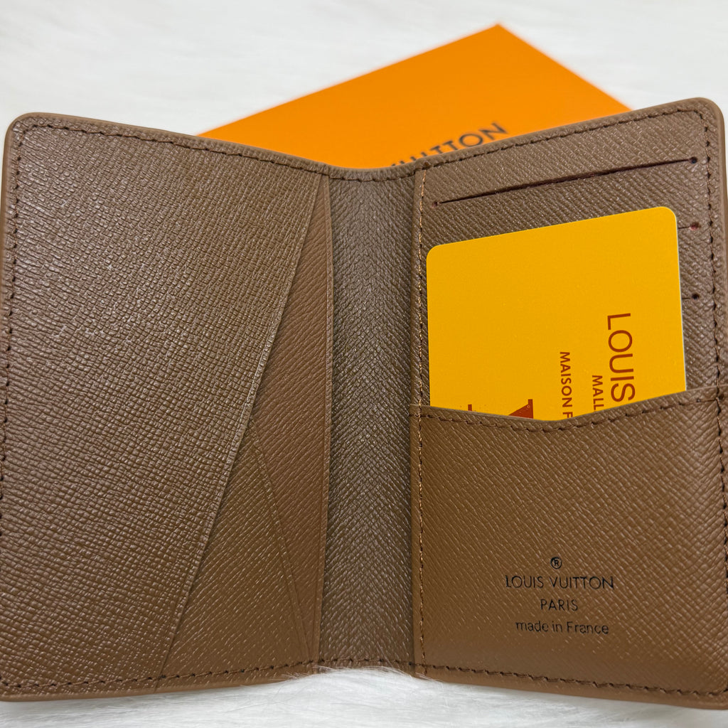 Louis Vuitton Pocket Organizer orange and purple gradient stripe pattern