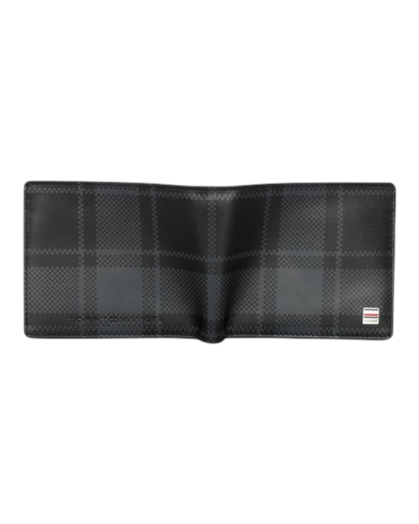 Tommy Hilfiger Men Checked Wallet |Black|