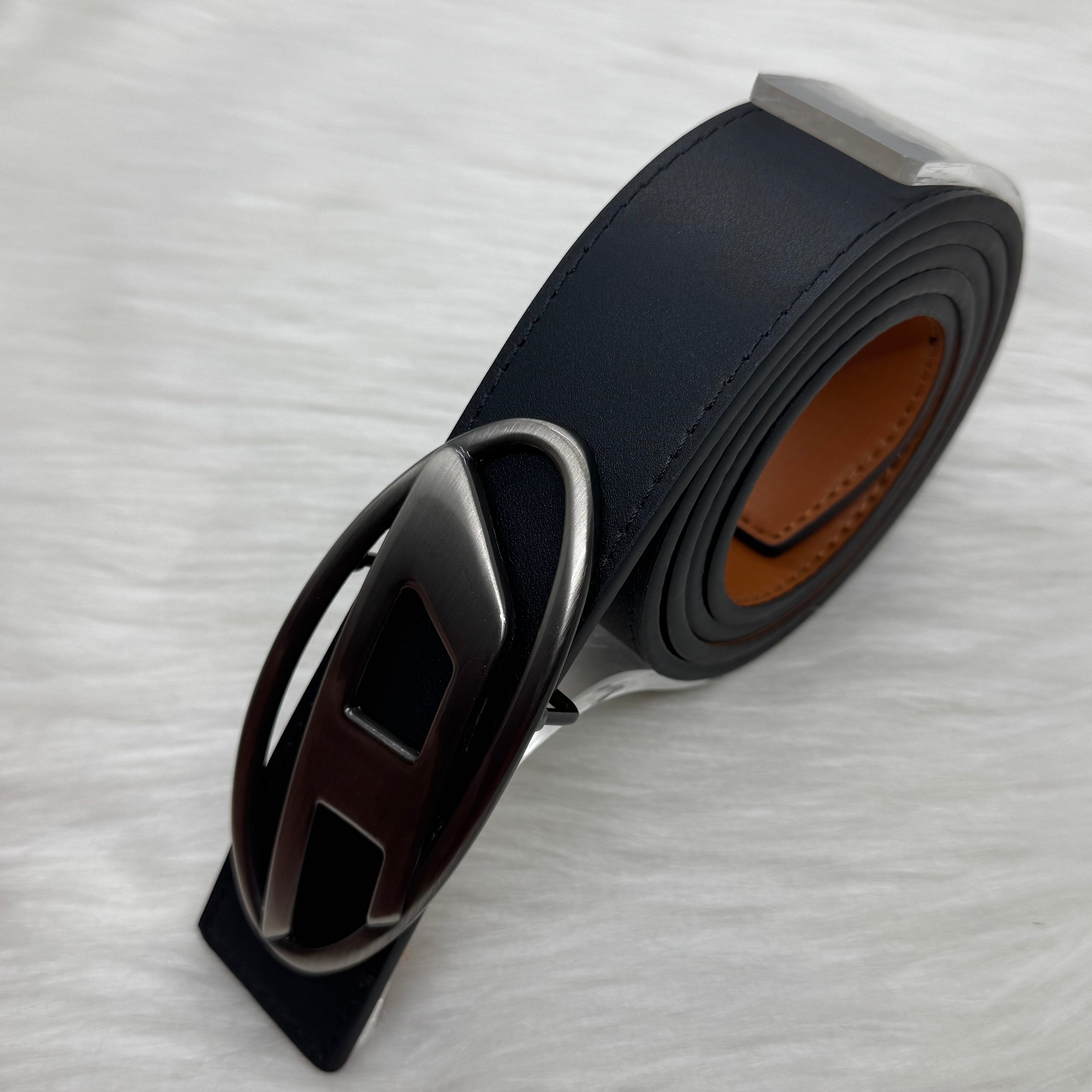 Diesel Black Belt |Silver Buckle|