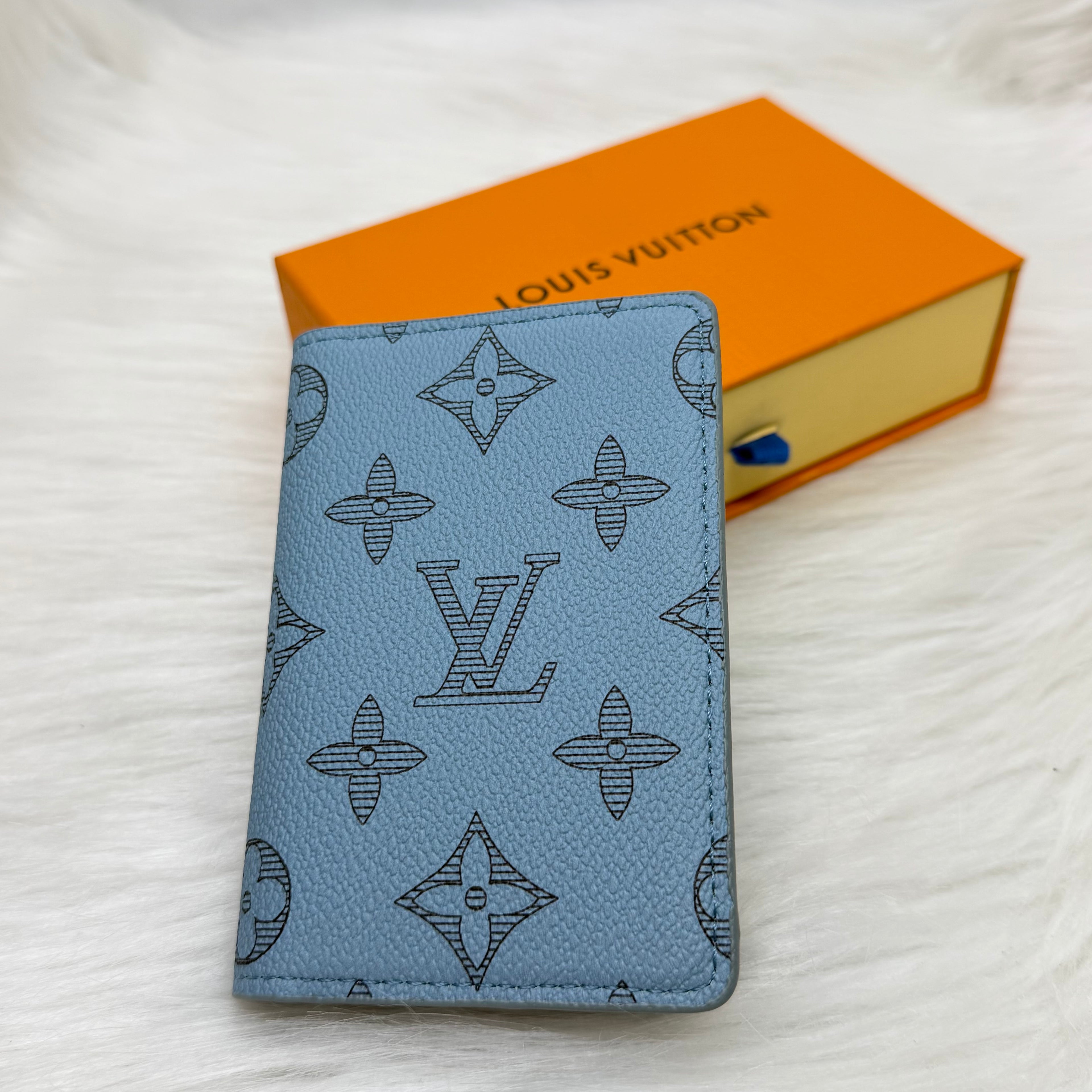 Louis Vuitton Pocket Organizer Sky Blue Monogram Shadow