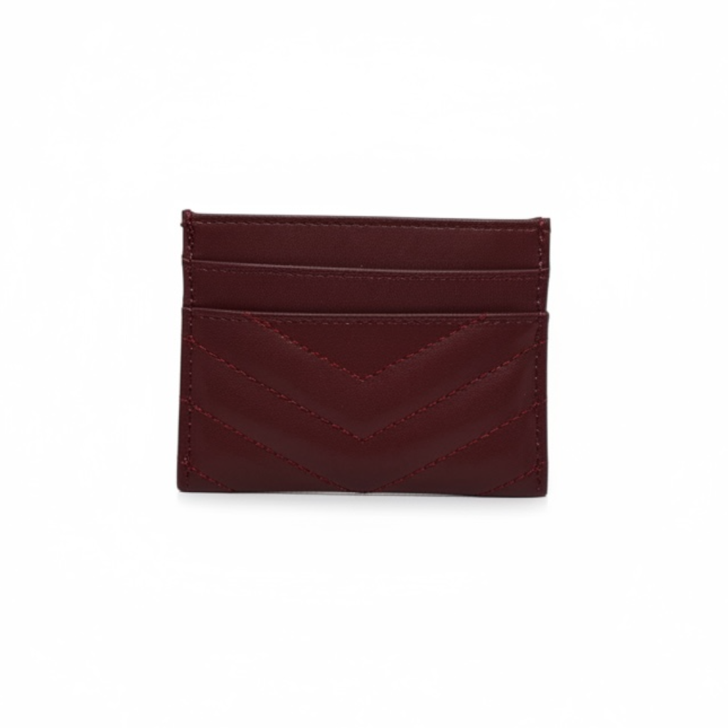 Yves Saint Laurent Card Holder |Maroon|
