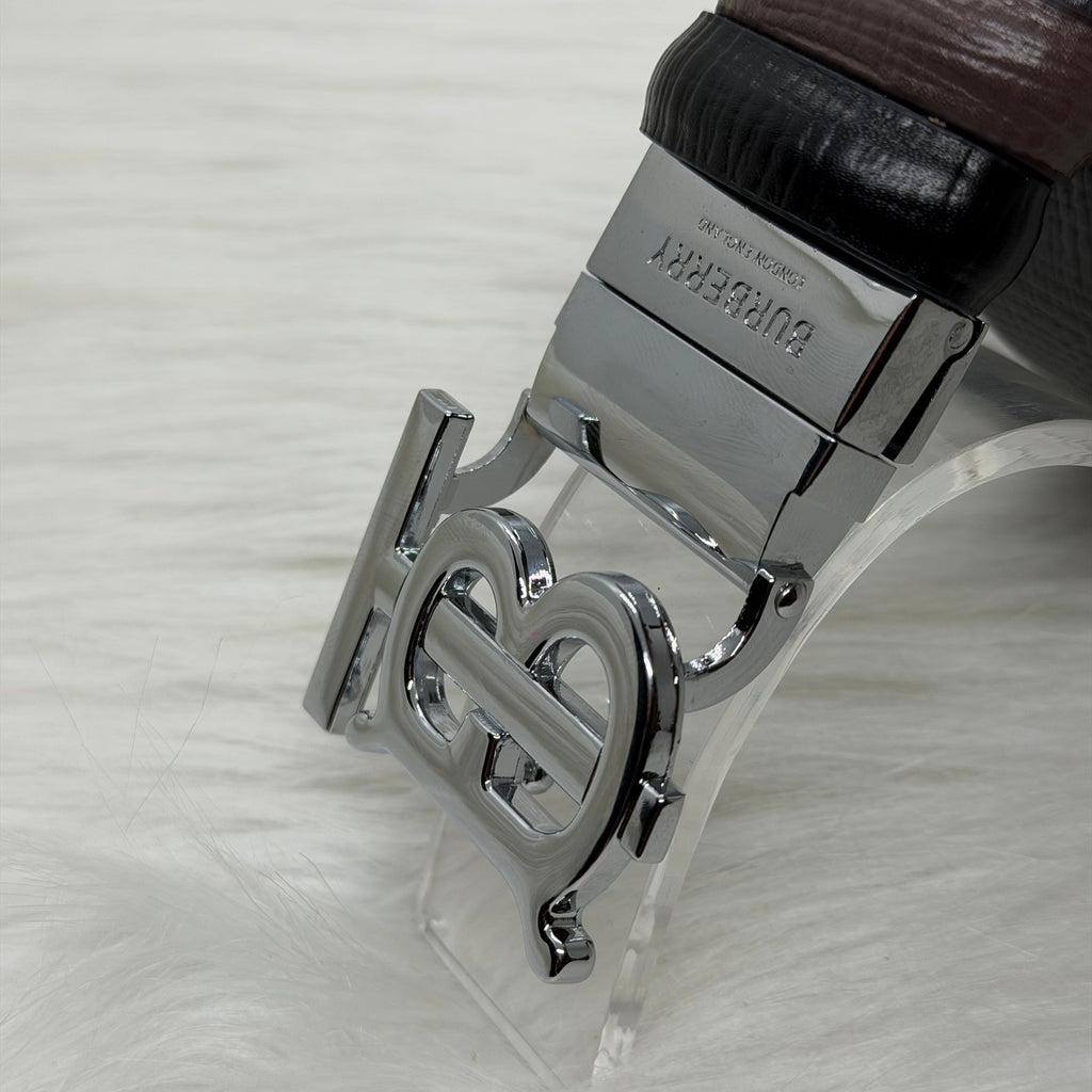 Burberry Double Face Belt |Silver|