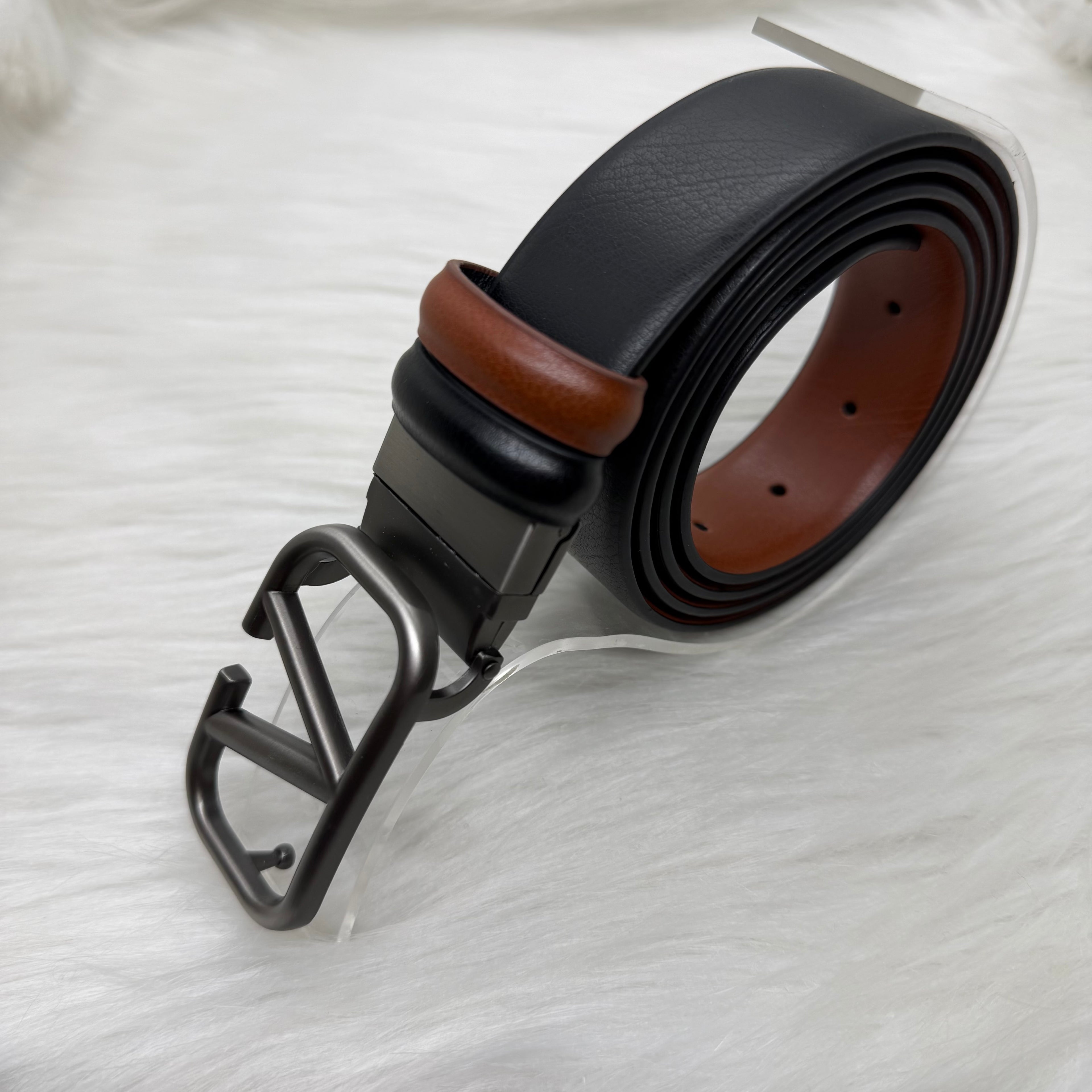 Valentino Double Face Belt |Silver|