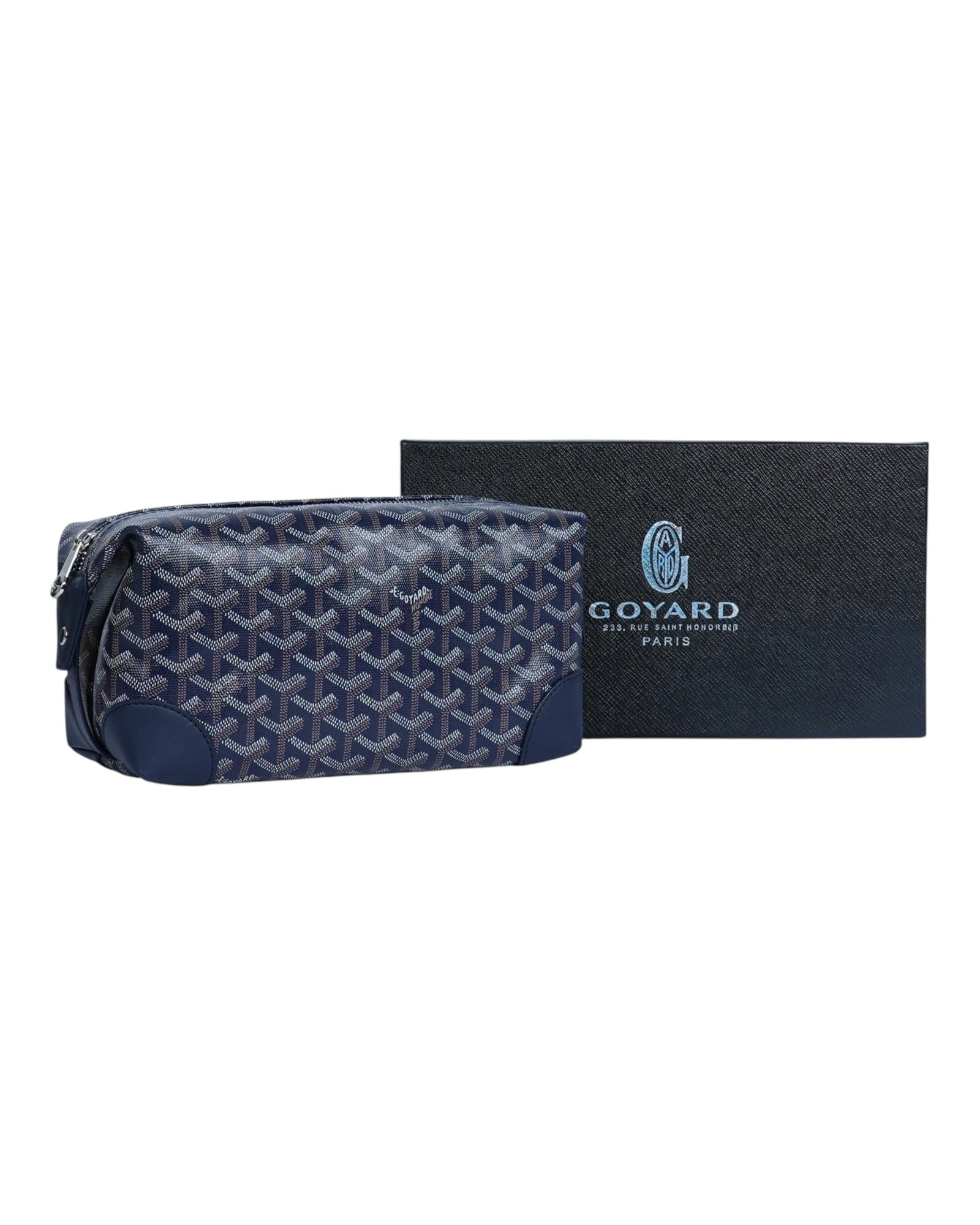 Goyard Bowling 25 Toiletry Bag |Navy Blue|