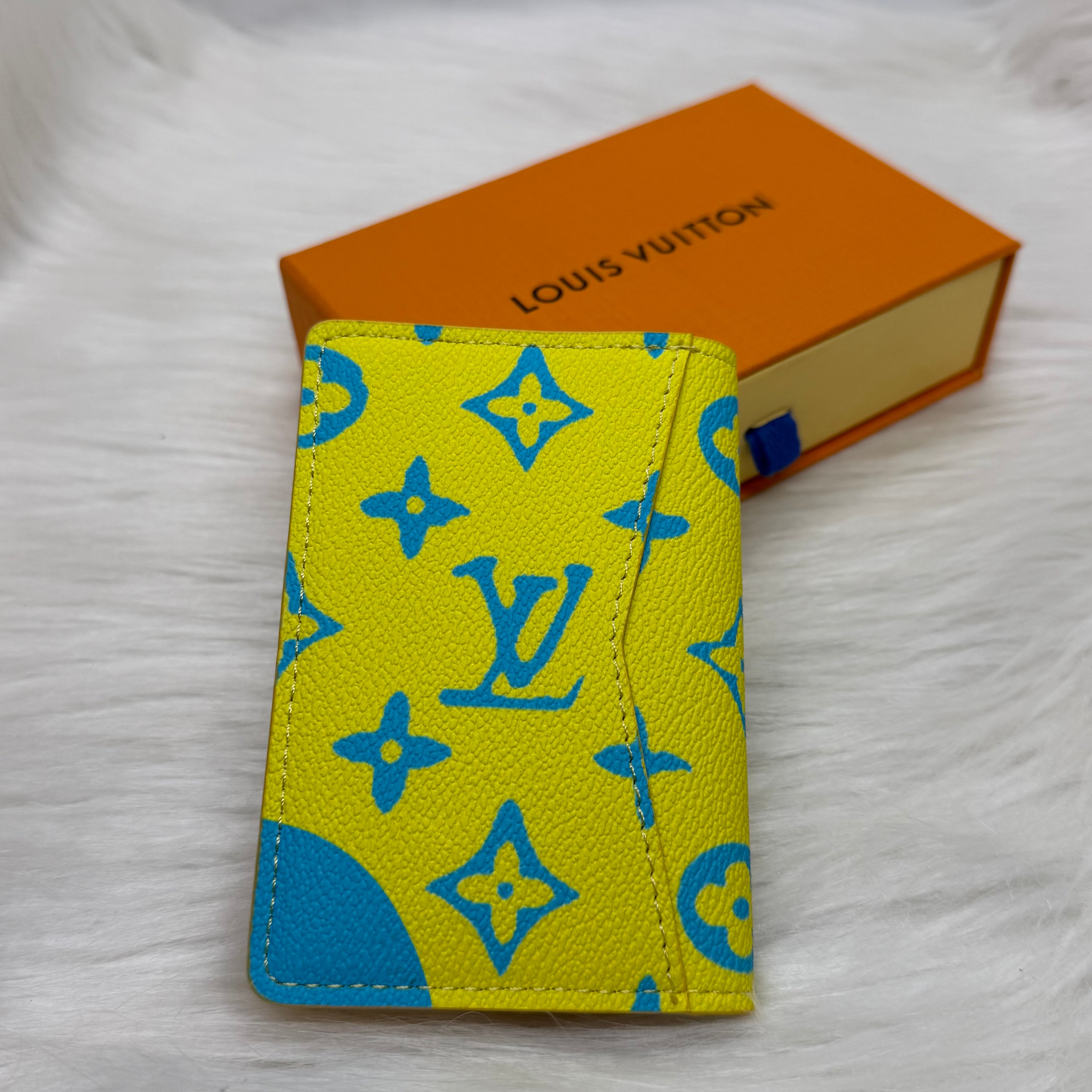 Louis Vuitton Lime Monogram Playground Canvas Pocket Organizer