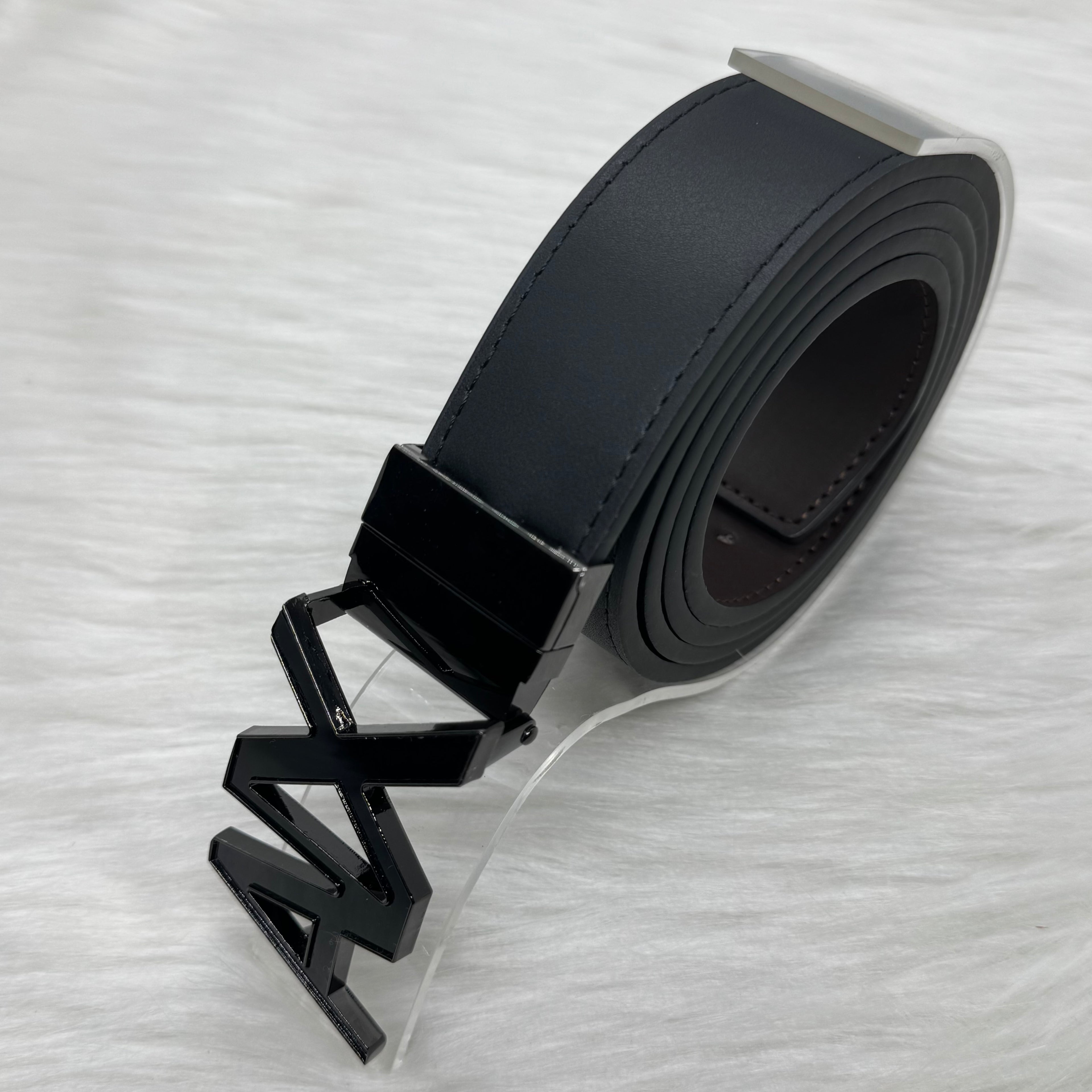 Armani Double Face Belt |Black Buckle|
