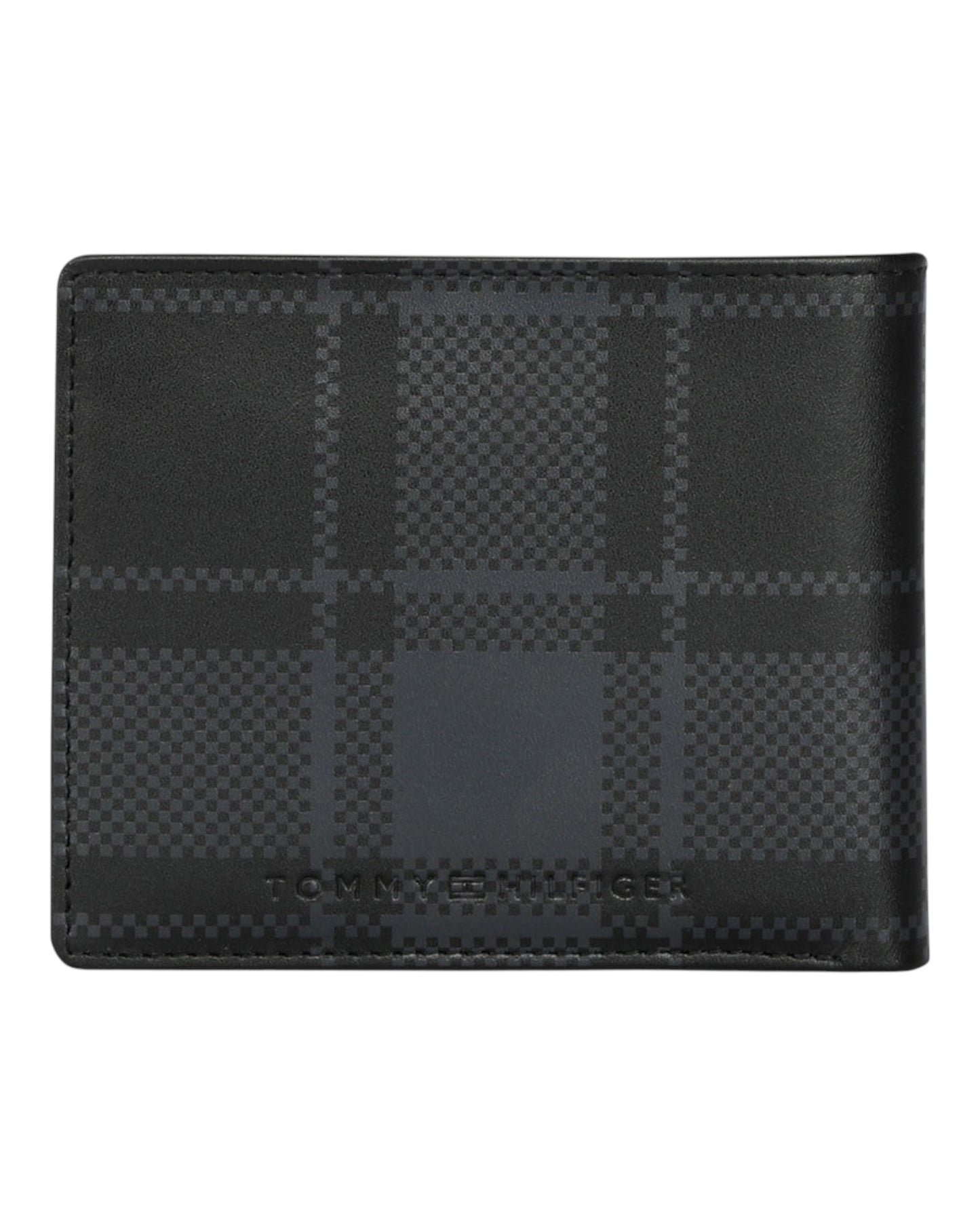 Tommy Hilfiger Men Checked Wallet |Black|