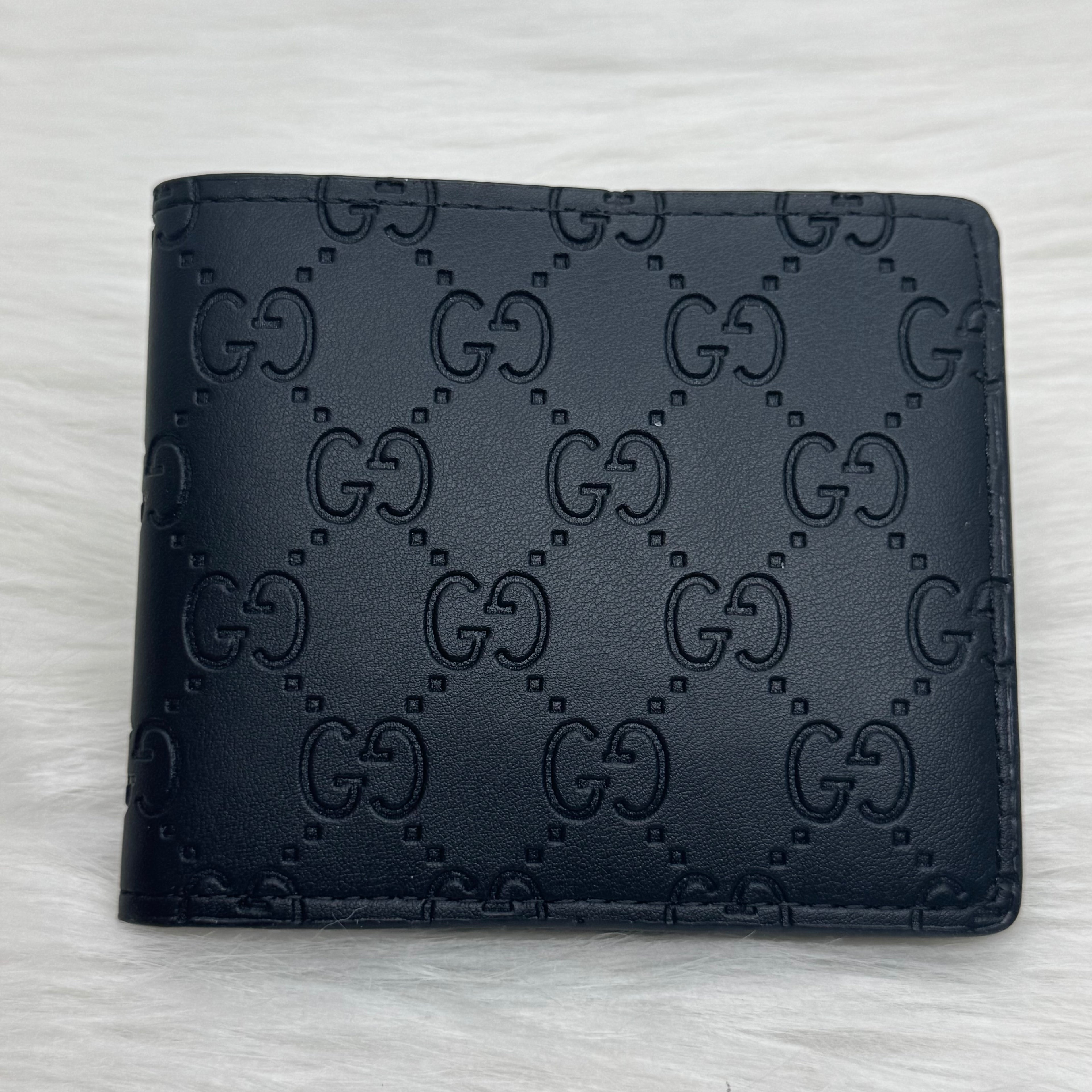 Gucci Wallet |Black Embossed Logo|