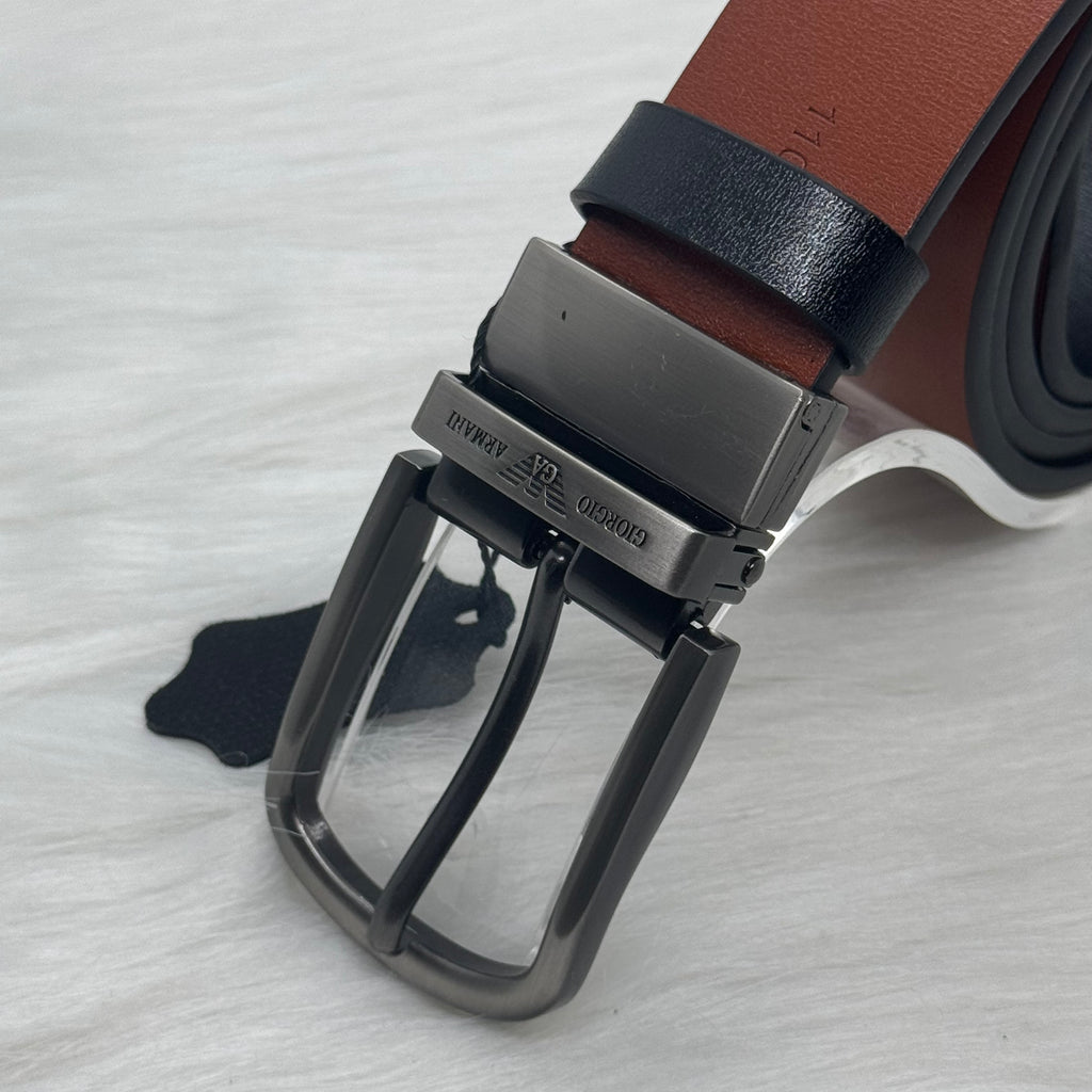 Armani Double Face Belt |Black|