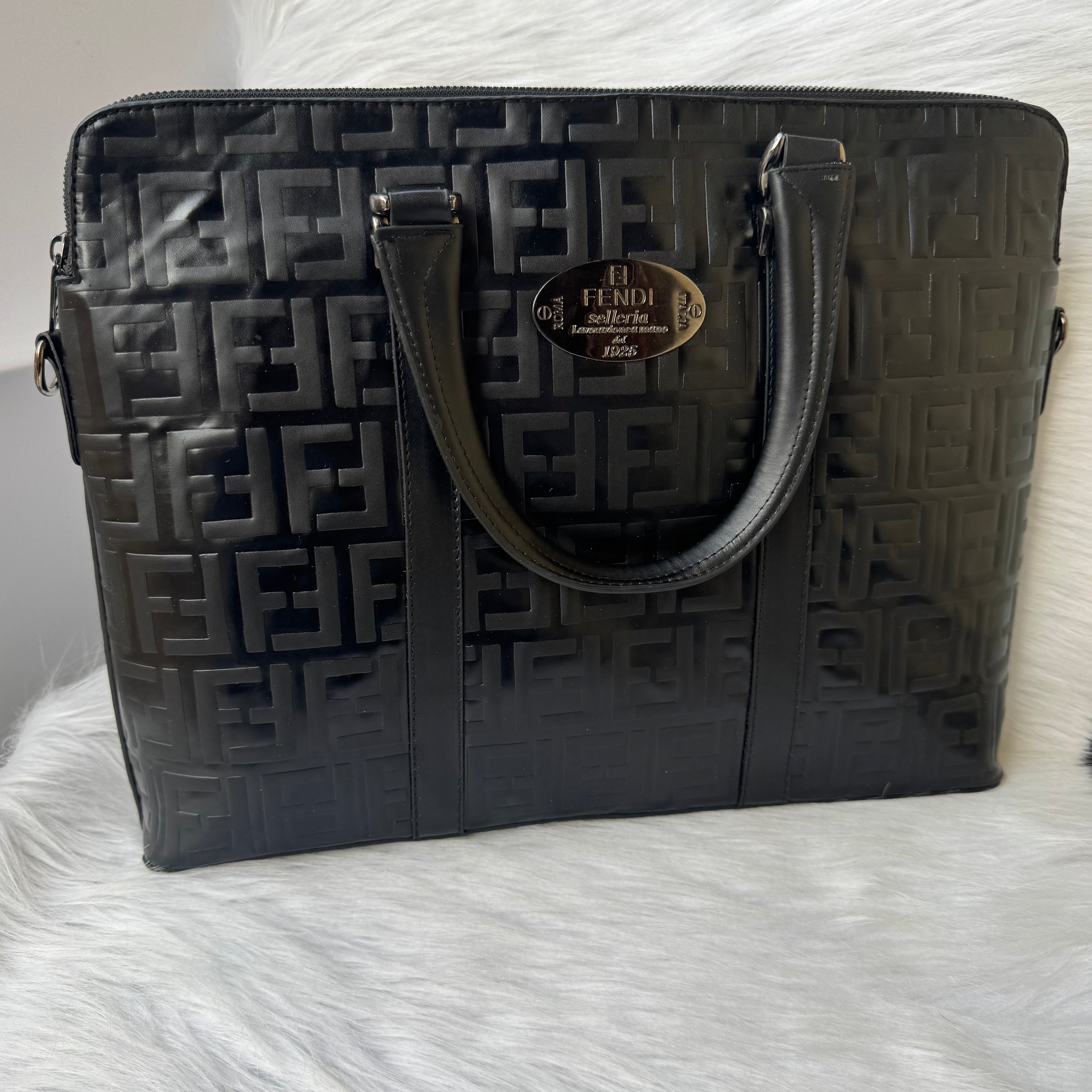 Fendi Laptop Bag |Black|