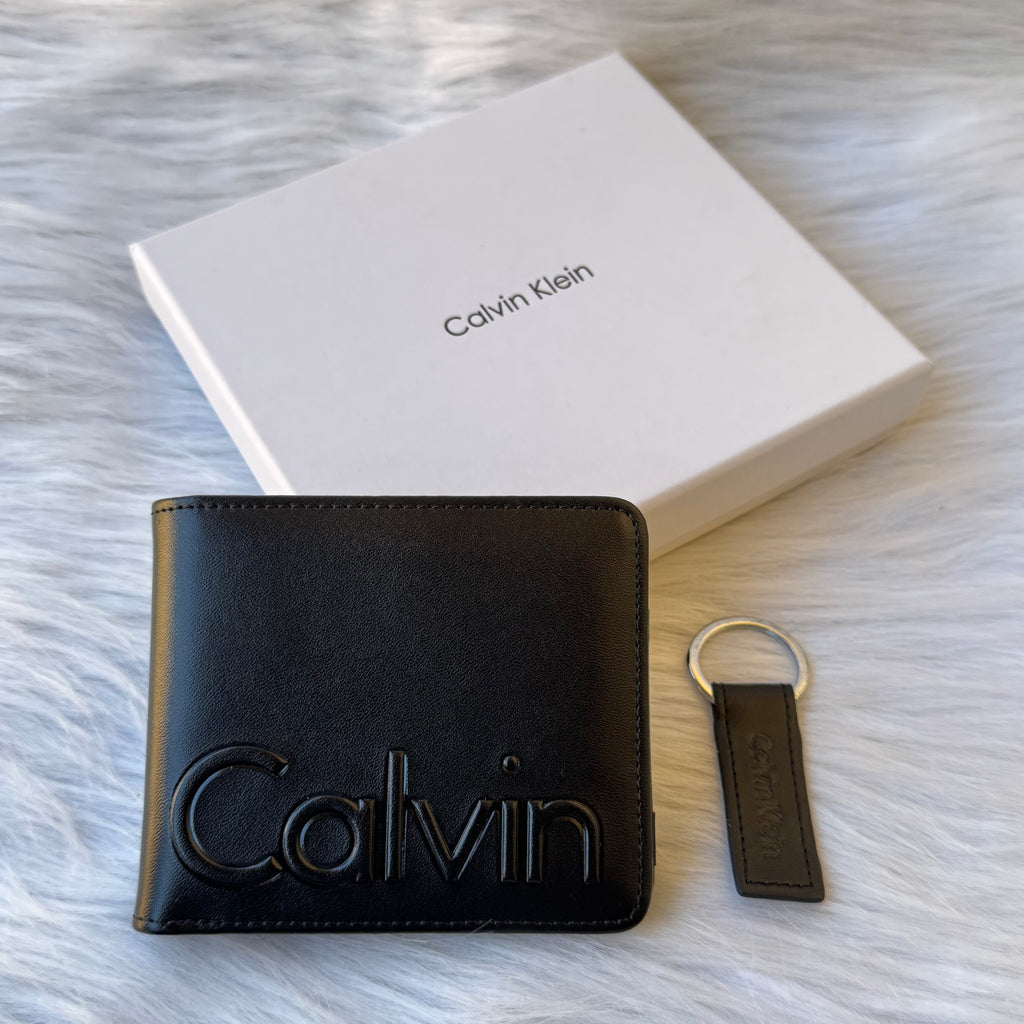 Calvin Klein Set Wallet & Medal |Black|