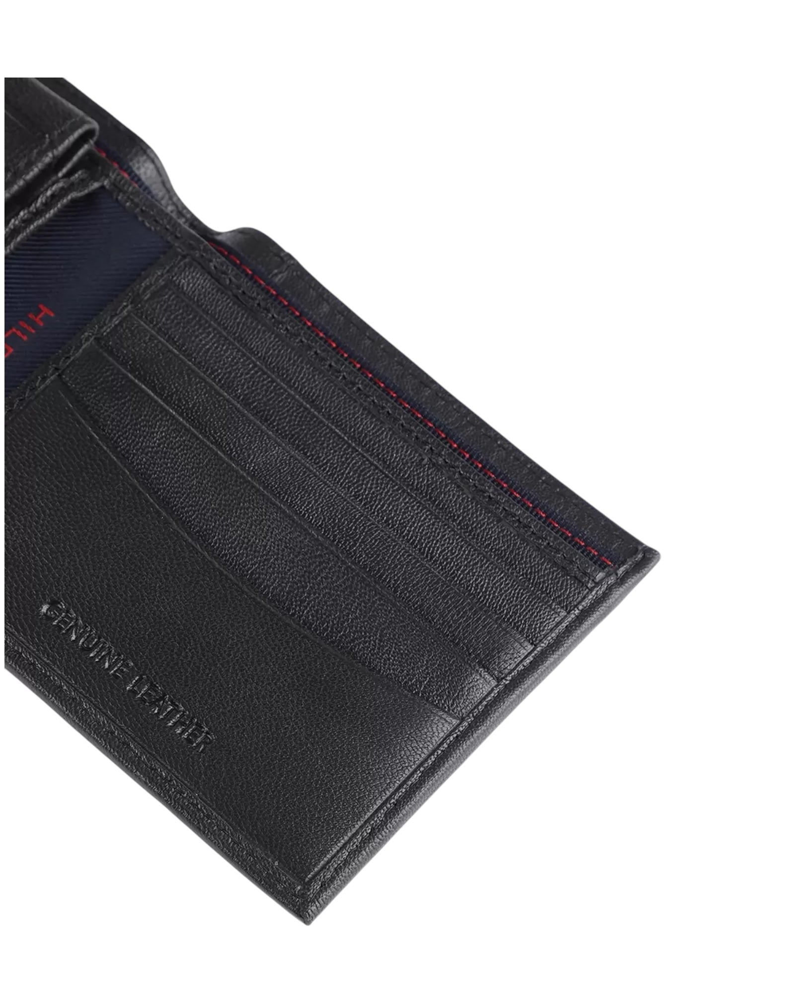 Tommy Hilfiger Black Textured Wallet |Black|