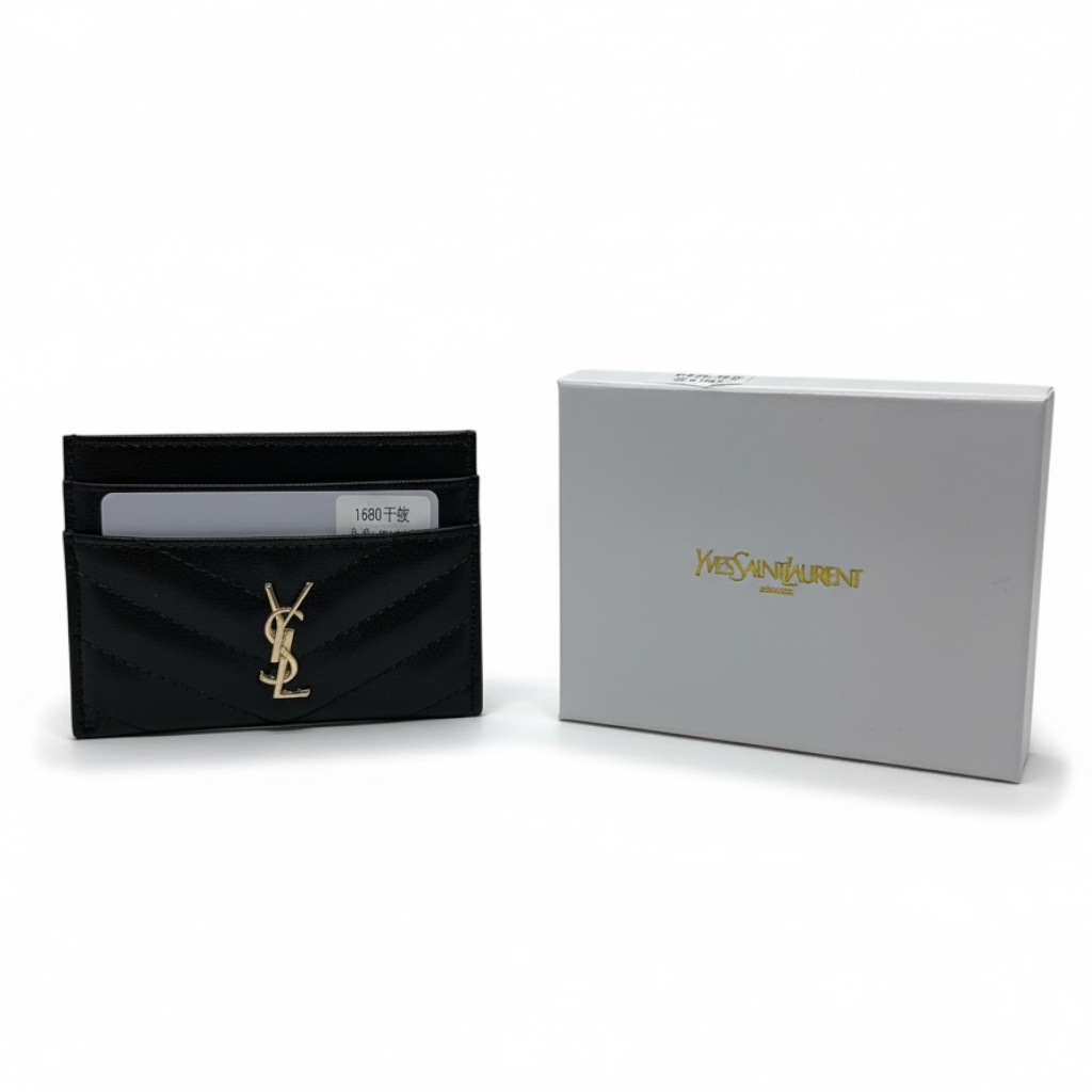 Yves Saint Laurent Card Holder |Black|