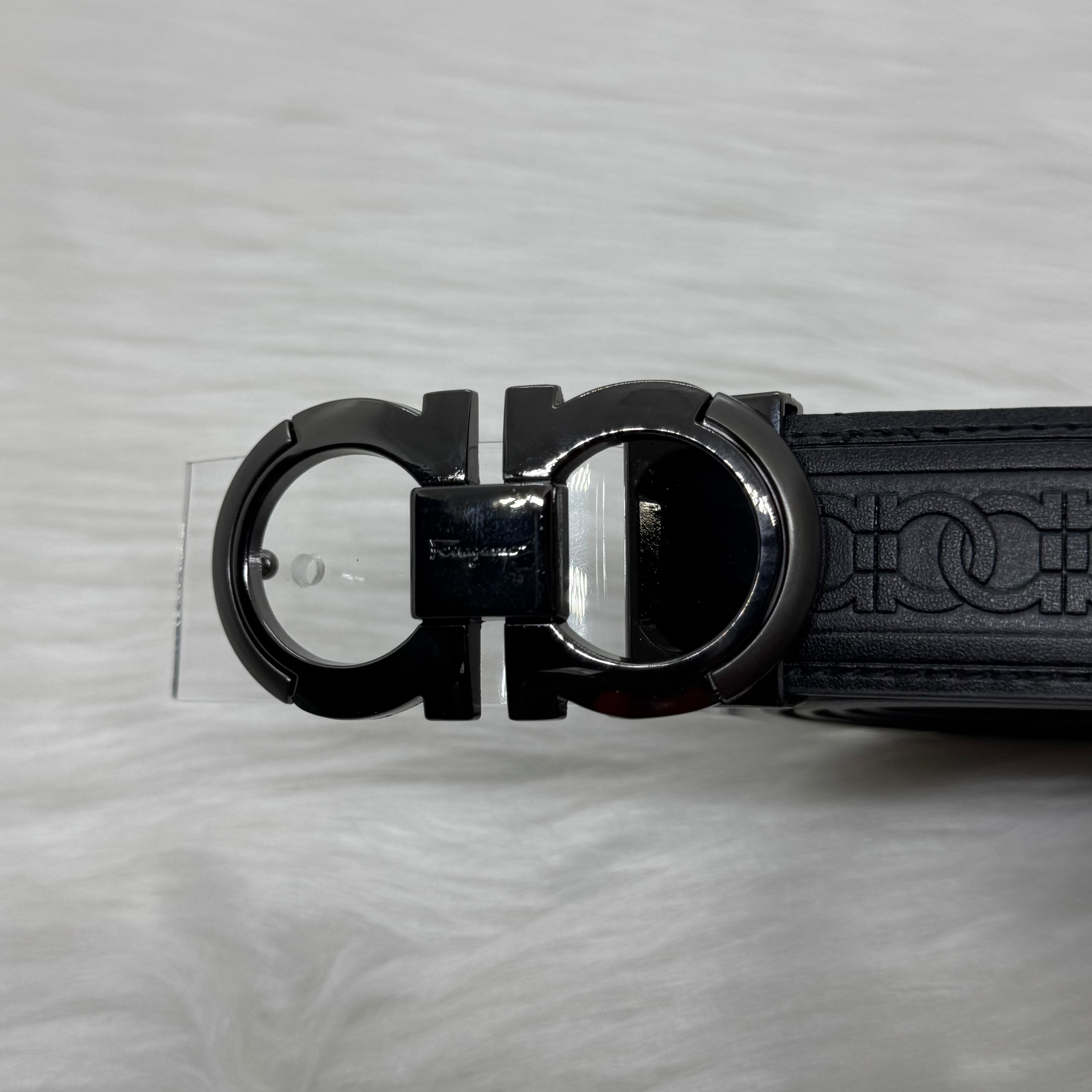 Ferragamo Black Belt |Black Buckle|