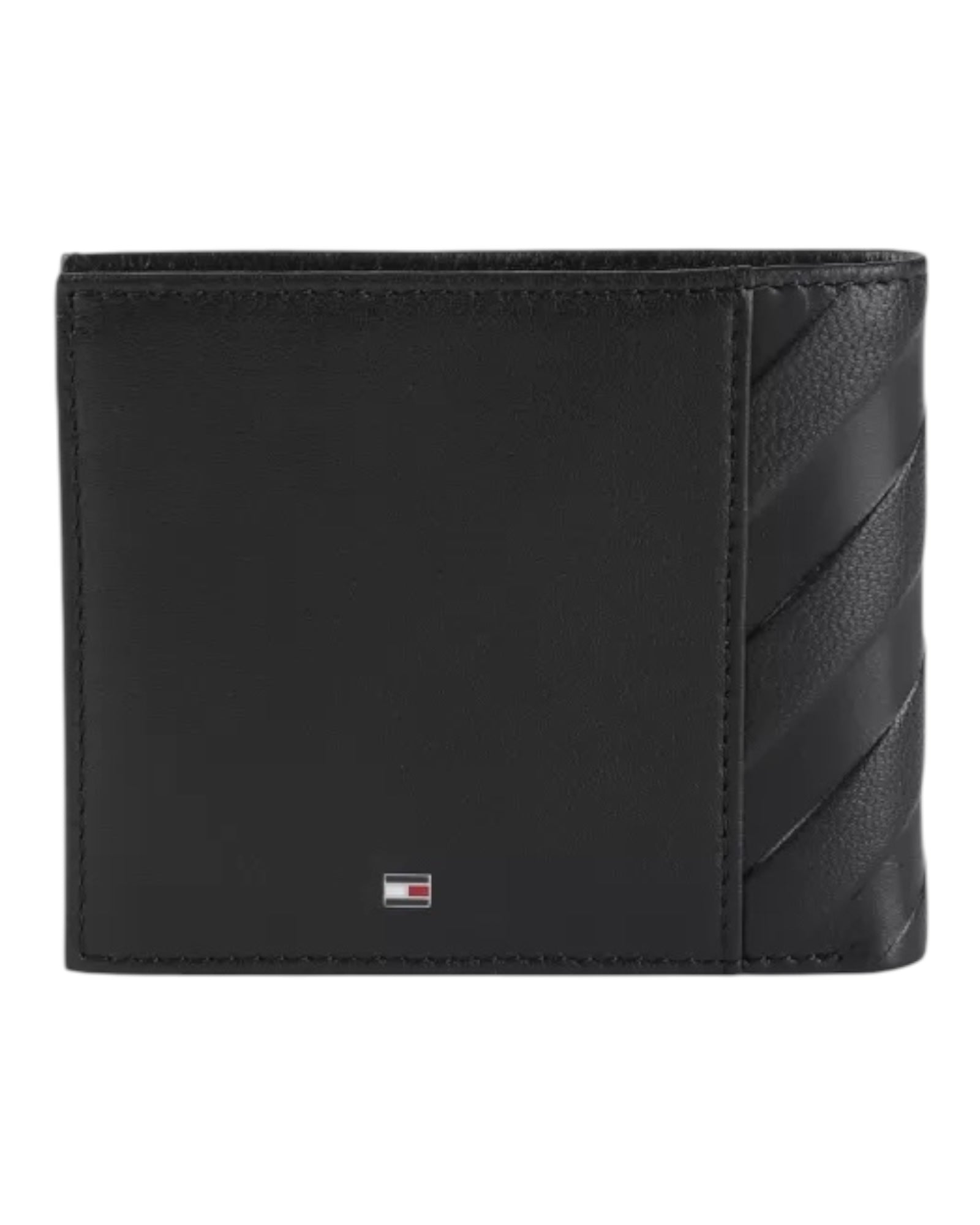 Tommy Hilfiger Black Textured Wallet |Black|