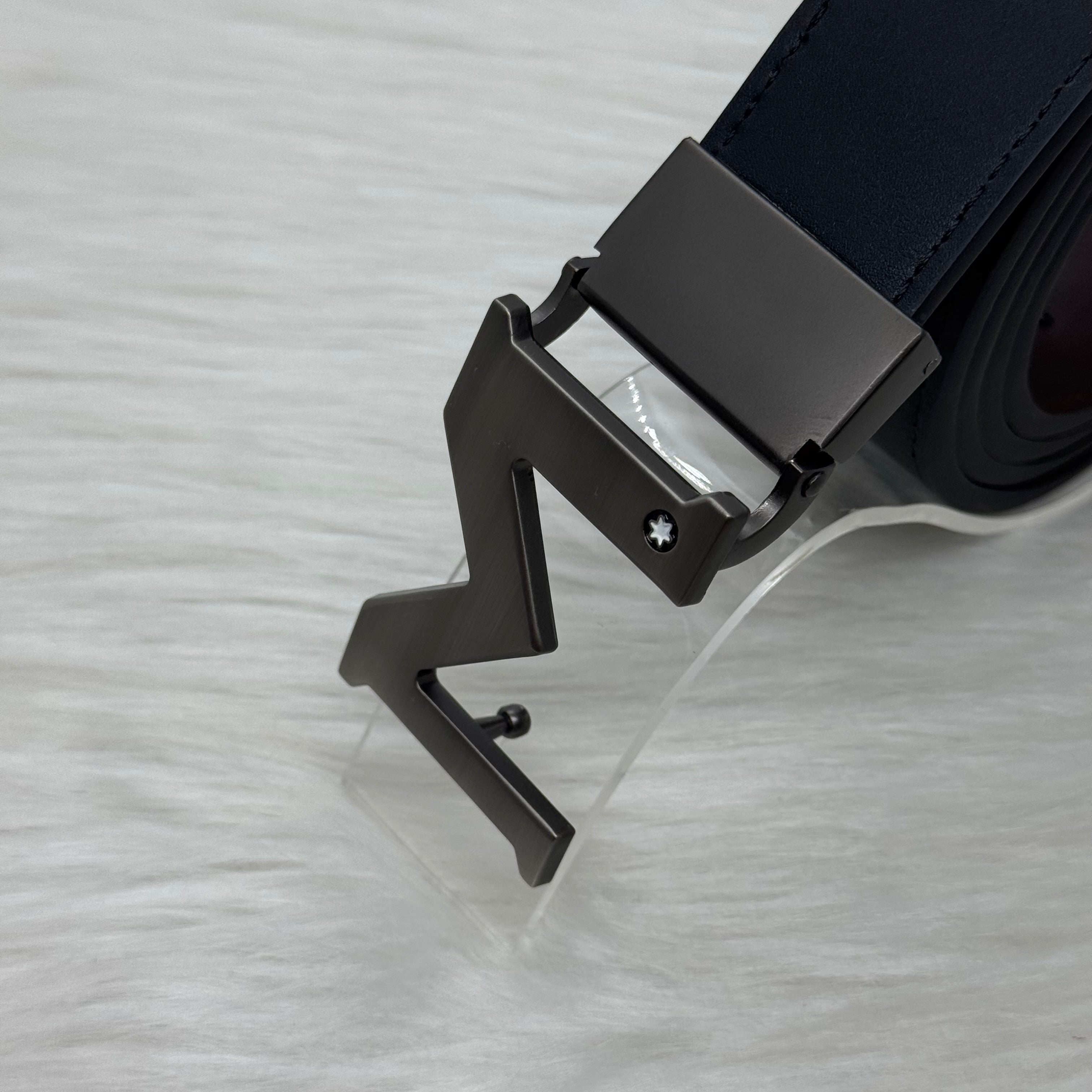 Mont Blanc Black Belt |Black Buckle|