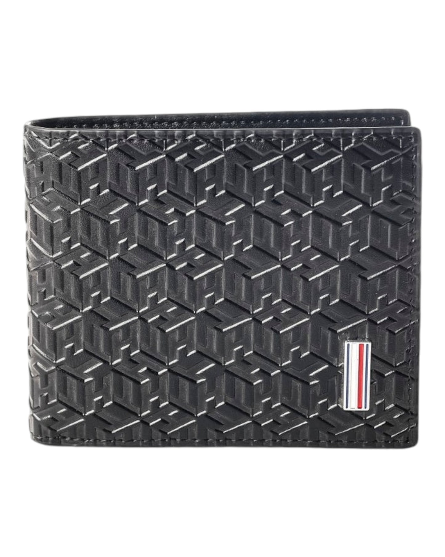 Tommy Hilfiger Monogram Embossed Wallet |Black|