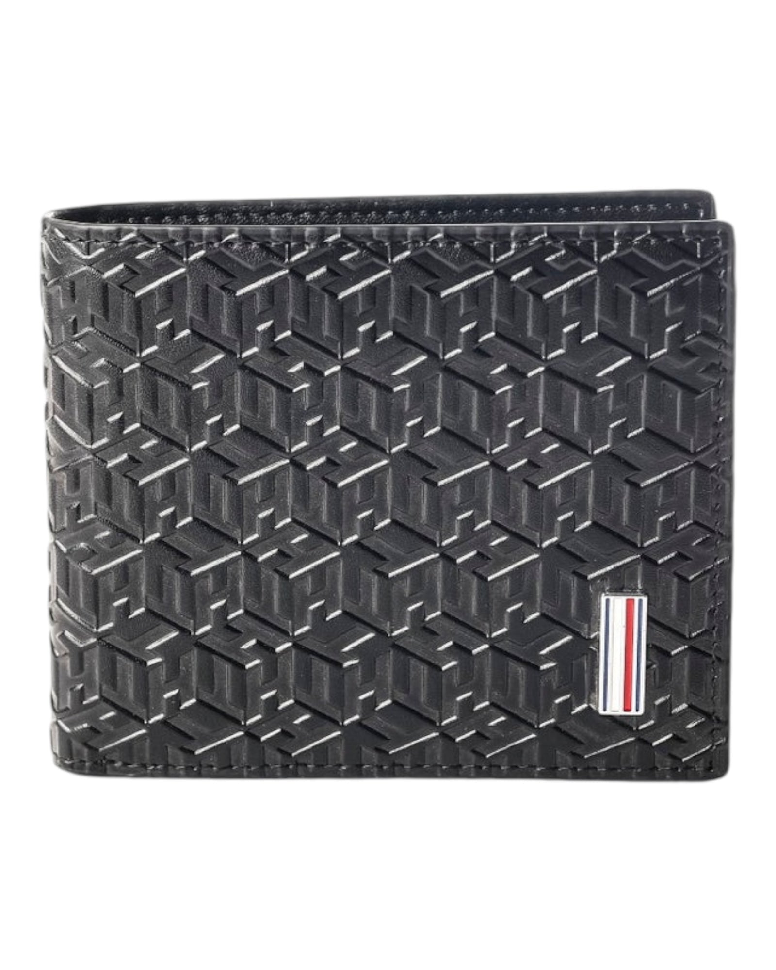 Tommy Hilfiger Monogram Embossed Wallet |Black|